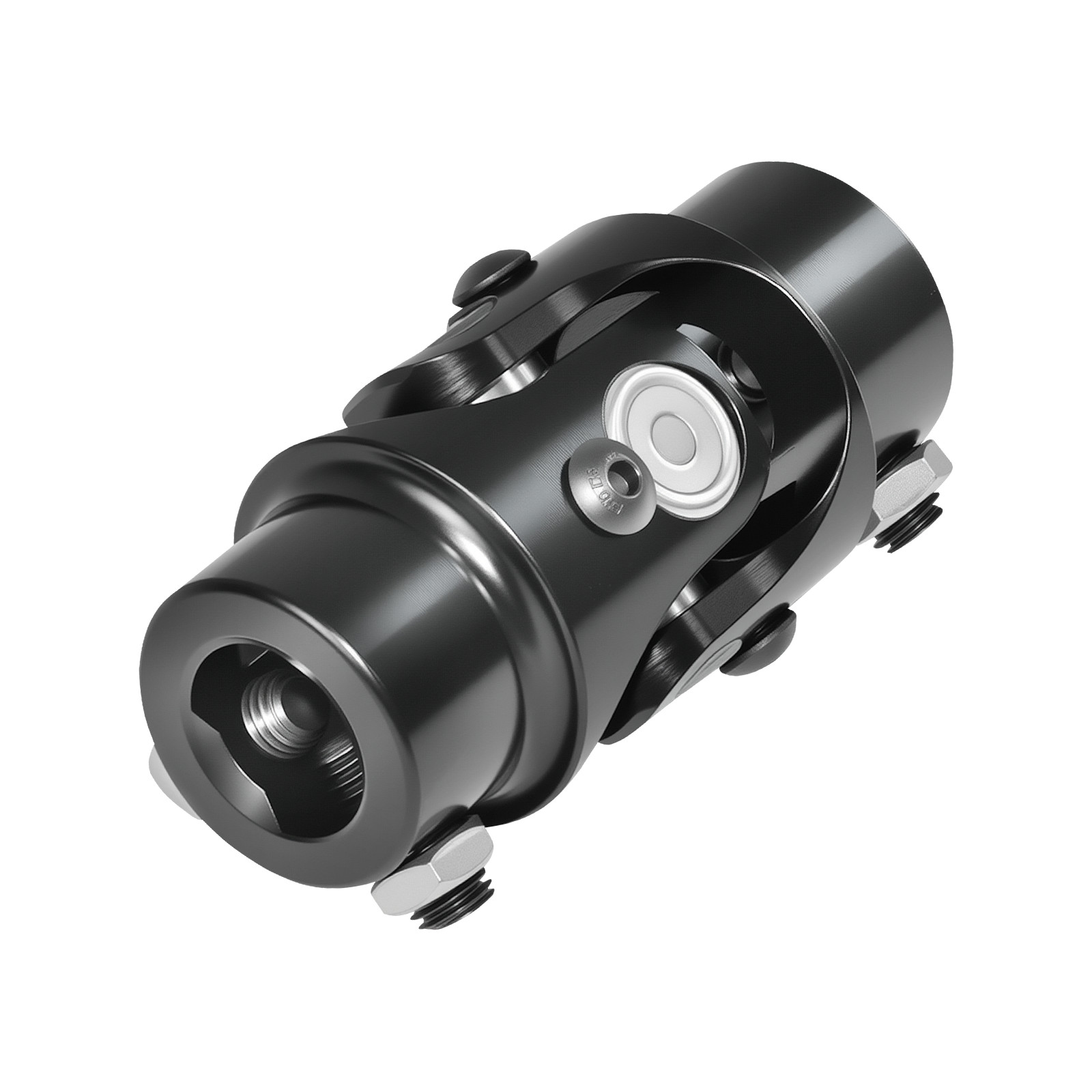 New 3/4″-30 Spline X 3/4″ DD Universal Steering U-Joint Black Single Shaft