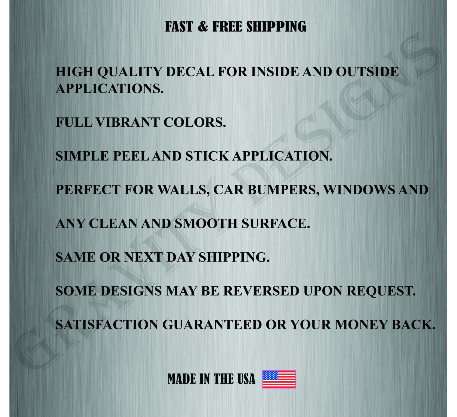 USPS POSTAL SERVICE MAIL DELIVERY VINYL DECAL STICKER CAR TRUCK BUMPER WALL 4MIL