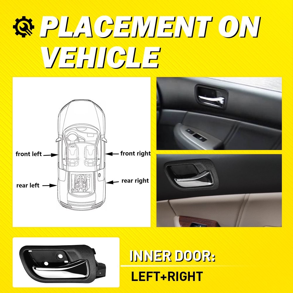 New Front Rear Right Left Inside Interior Door Handle For 2003-2007 Honda Accord
