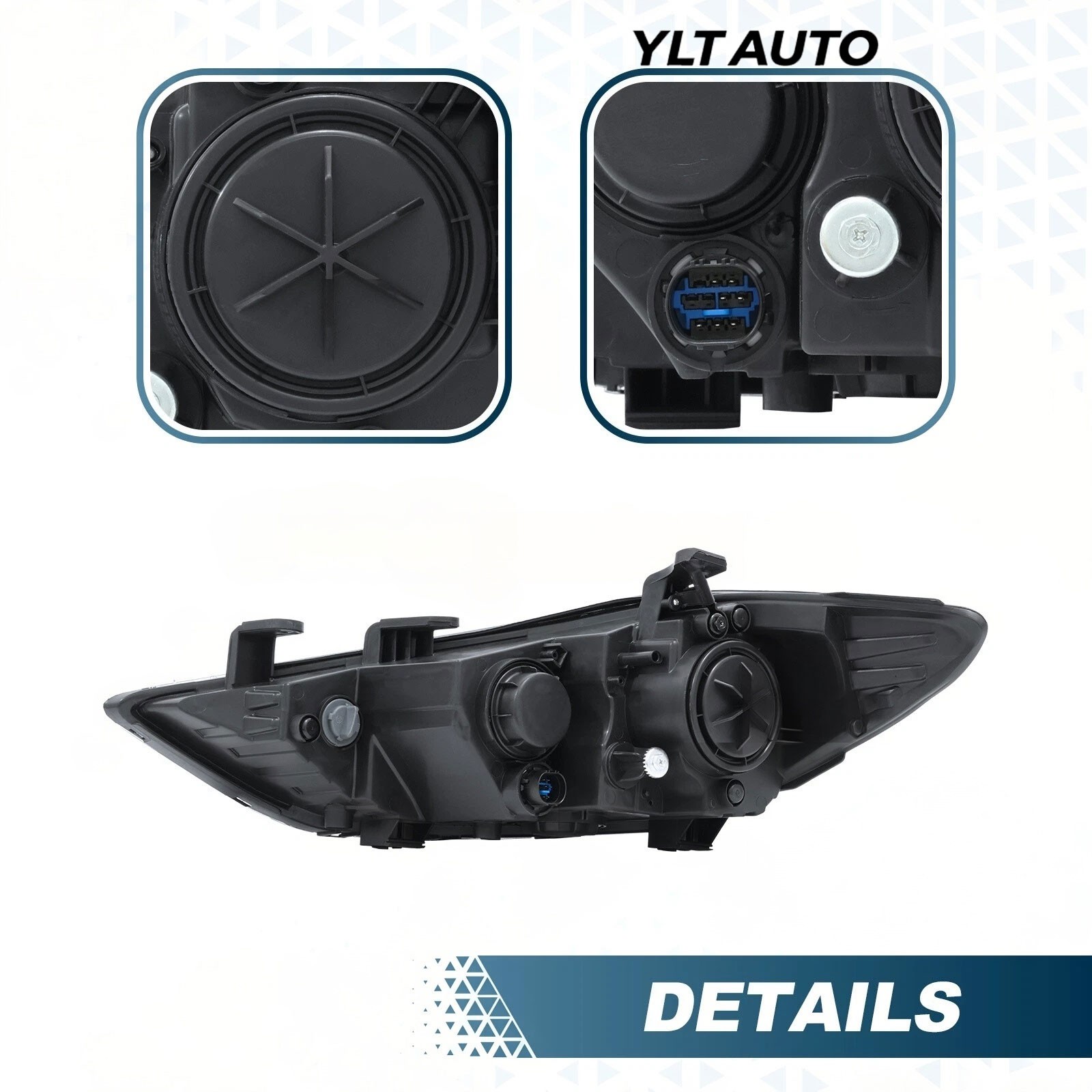 Headlight Pair Halogen For 2017 2018 Hyundai Elantra Headlamp Passenger Driver