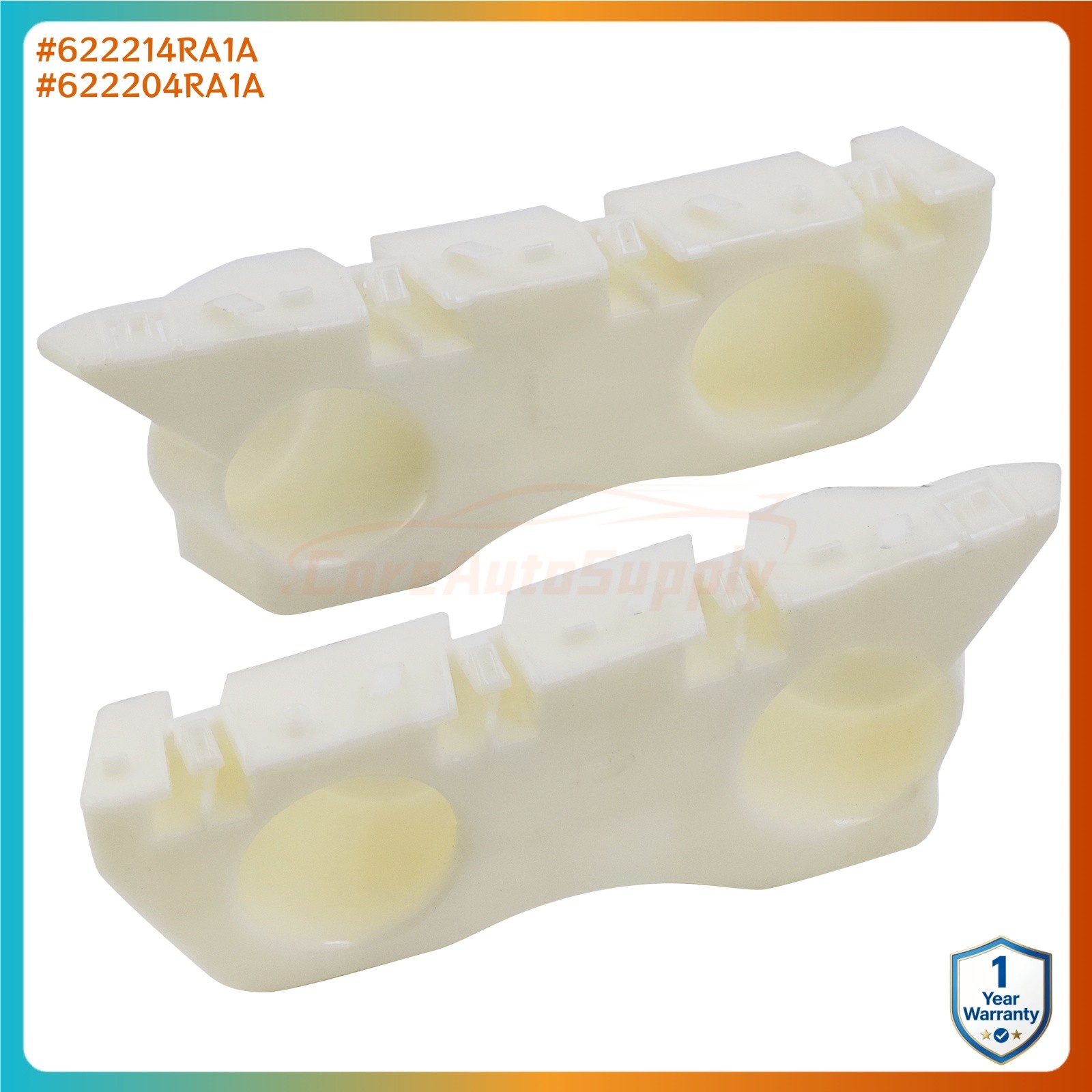 Left & Right Front Bumper Fender Brackets 622214RA1A For Nissan Maxima 2016-2020