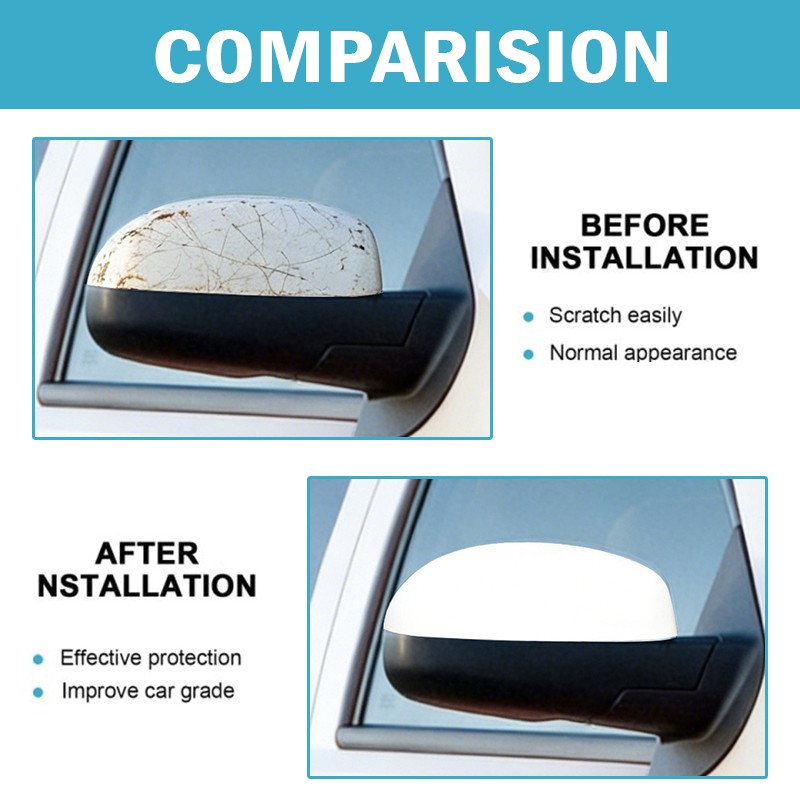 Summit White Side Mirror Covers Caps For 2007-2013 Chevy Silverado GMC Sierra