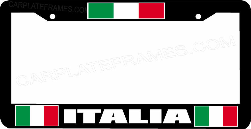 ITALIA italy flags License Plate Frame