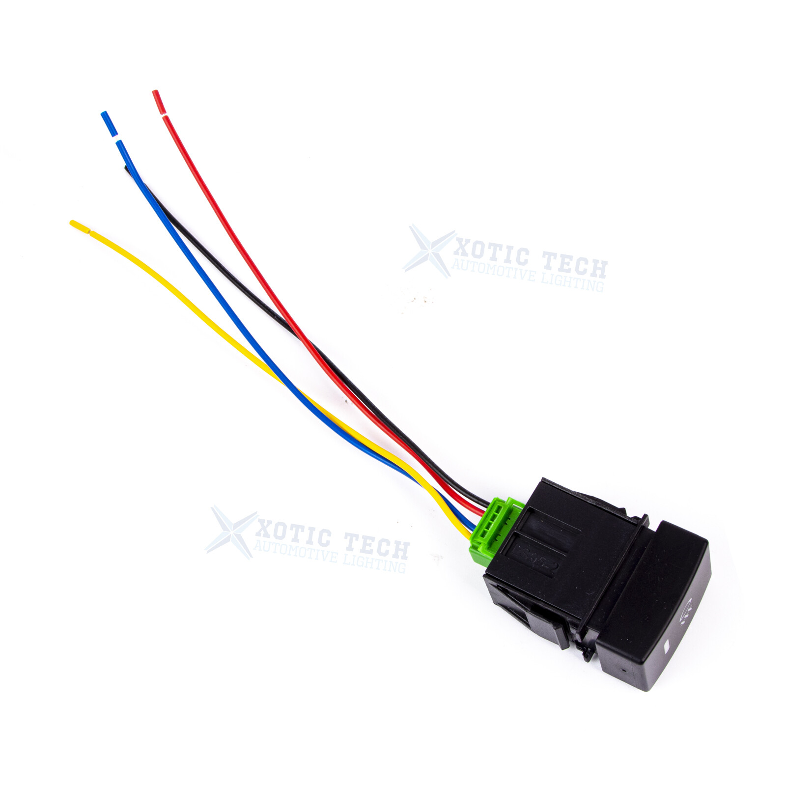 OE Style 4-Pole Push Button Switch w/LED Light Add-on Fog Light DRL For Honda