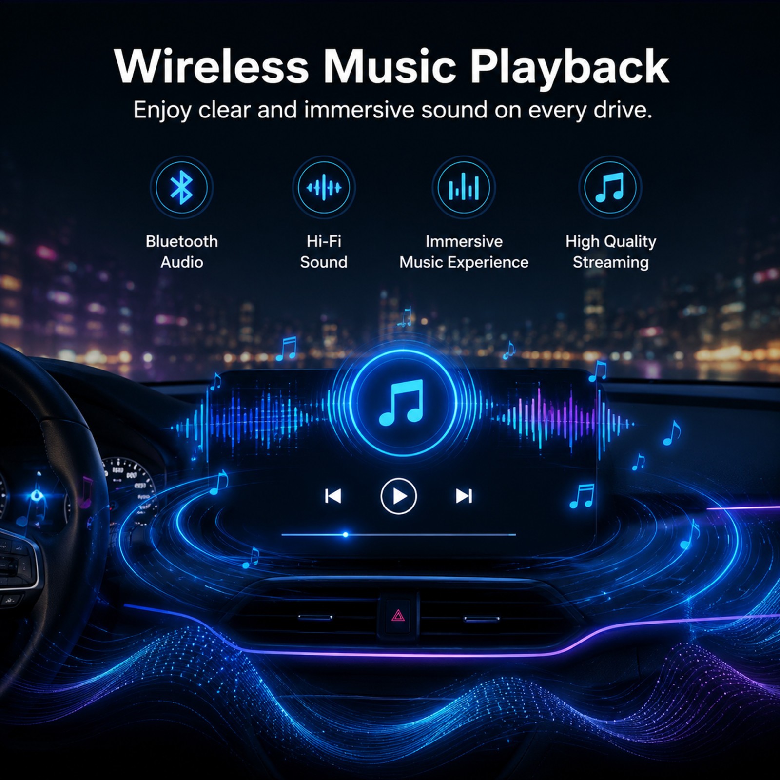 For Ford Flex 2013 – 2019 9.7″ Android 14 Radio Stereo FM Apple Carplay GPS Navi