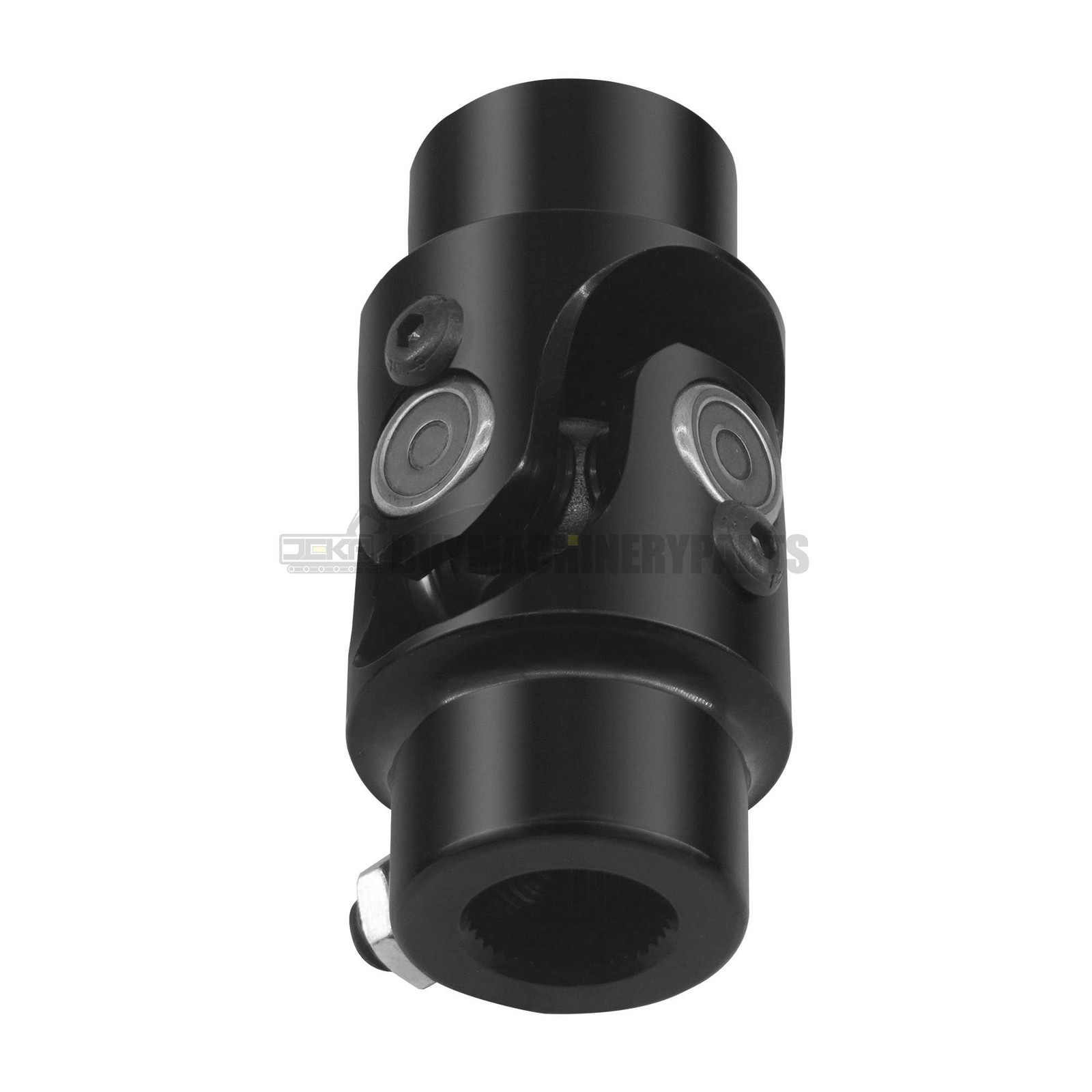 11/16″-36 Spline to 3/4 DD Steering Shaft U Joint Single Black Universal Coupler
