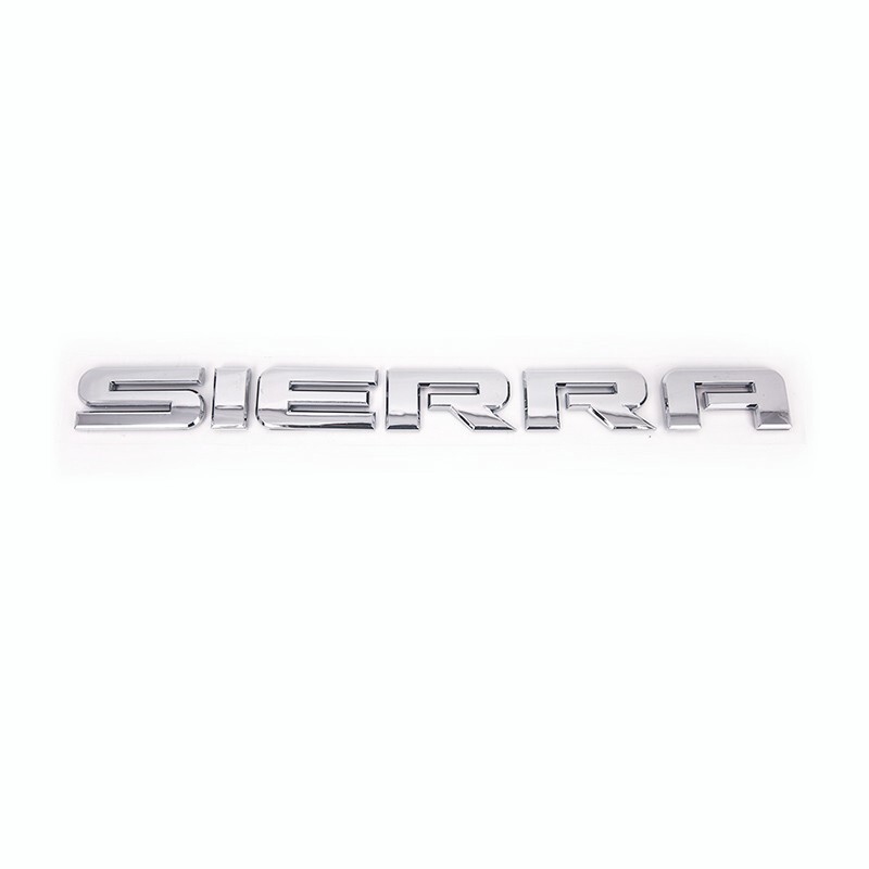 1pc GMC 2007-20 Sierra OEM Chrome Front Door / Tailgate Badge Emblem Nameplate
