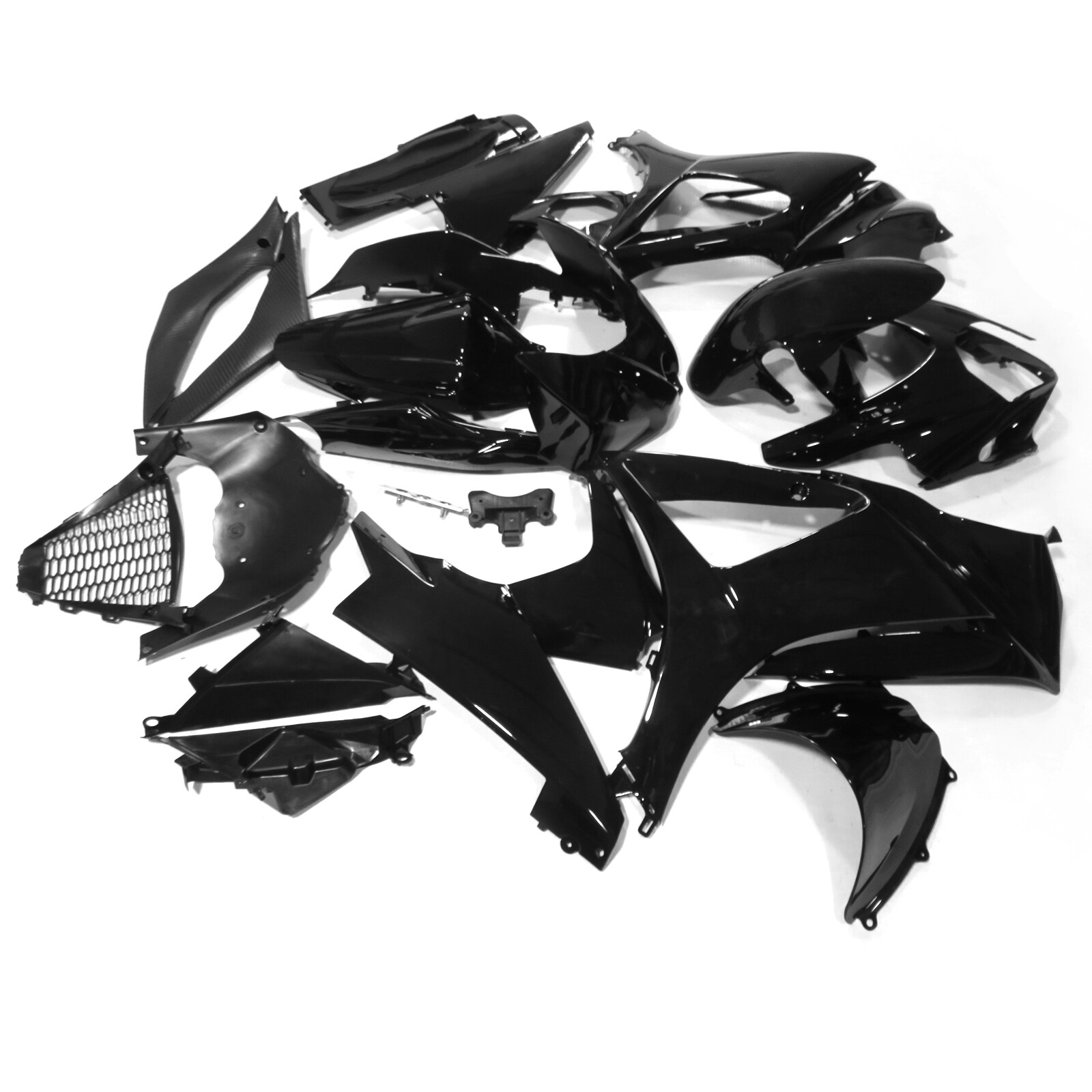 Glossy Black Bodywork Fairing Kit ABS Injection For Suzuki GSXR1000 2007-2008 K7
