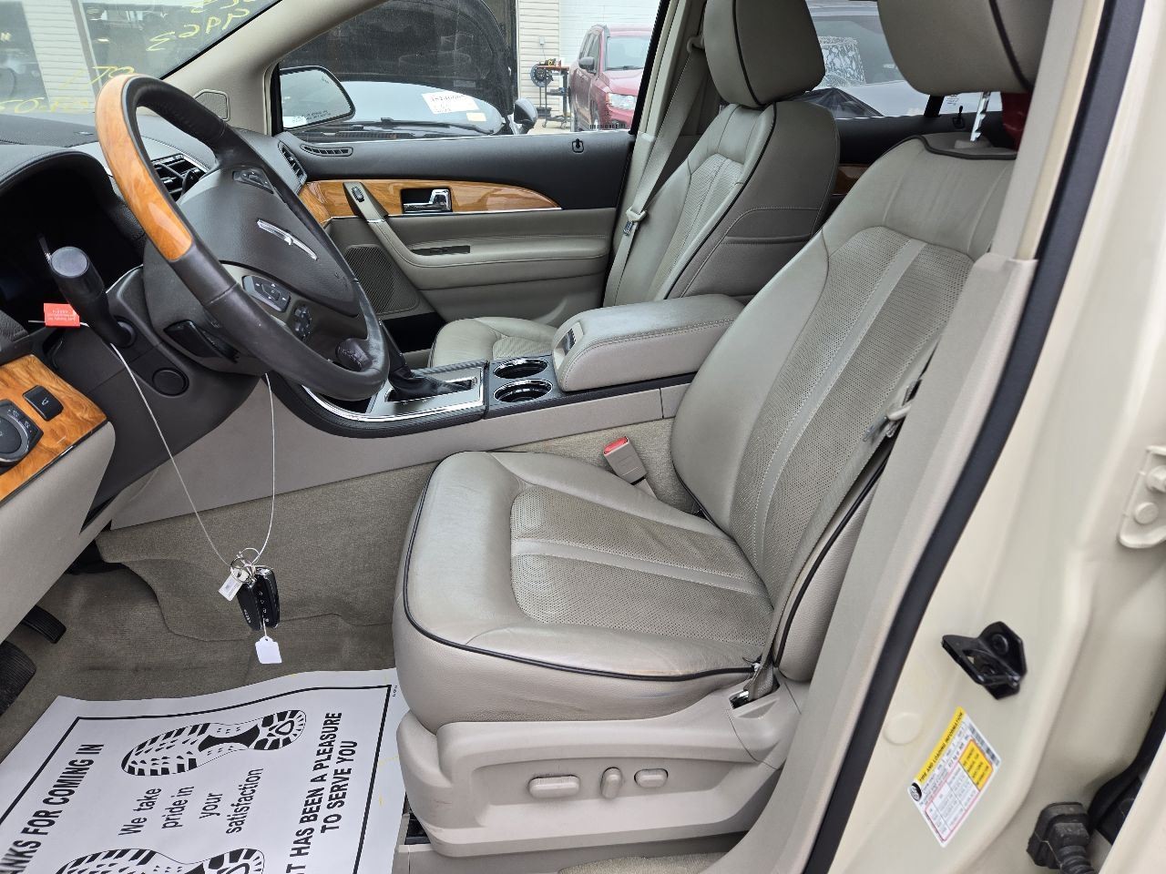 2012-2015 Lincoln MKX Passenger Side View Mirror Manual Fold w/Blind Spot Alert