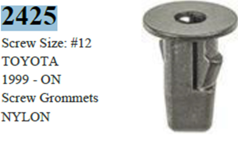 100 Pcs Screw Grommets Fasteners Clip For Toyota 1999