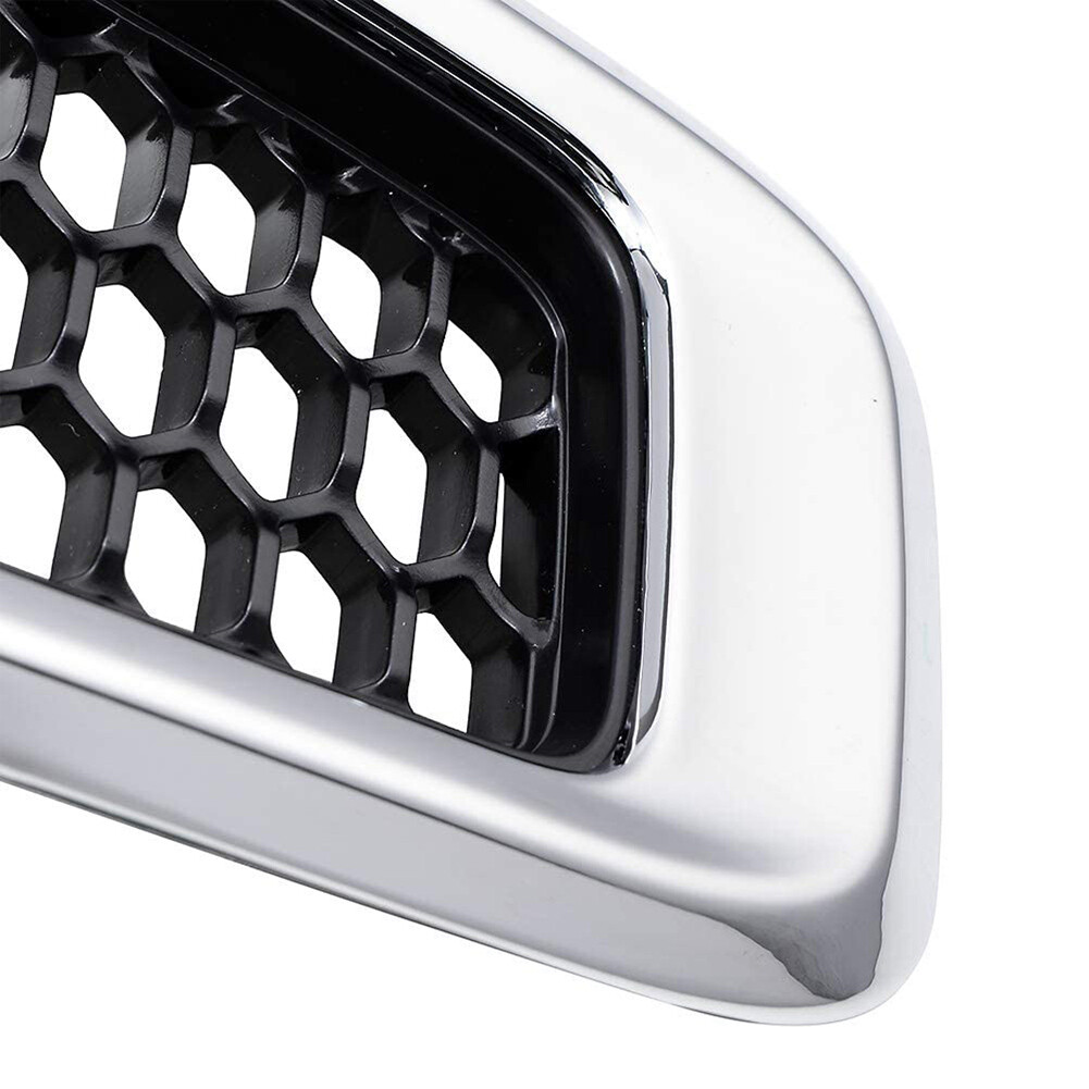 For 2014-2018 Jeep Cherokee Front Grill Inserts Honeycomb Mesh Cover Chrome 7pcs