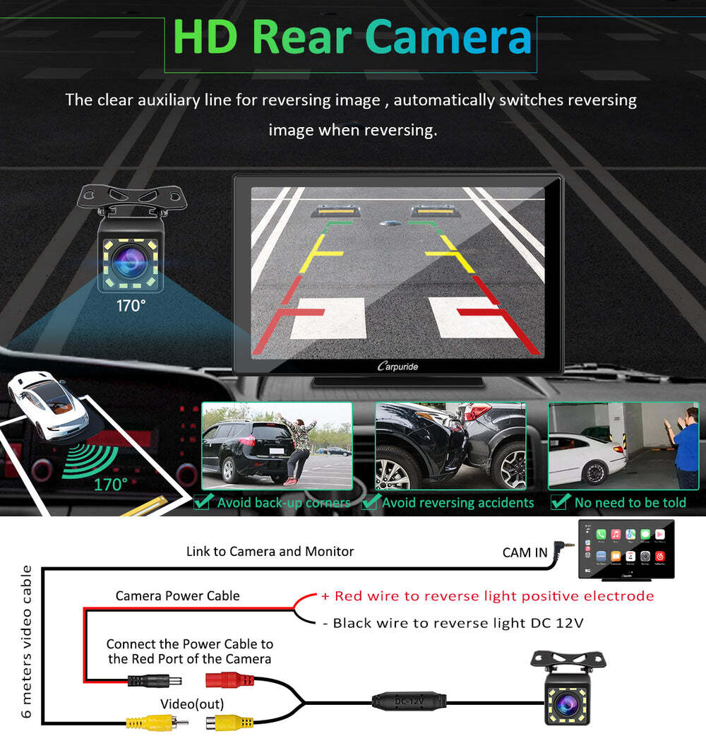 Carpuride W901Pro Dual Bluetooth Car Stereo Wireless Apple CarPlay Android Auto