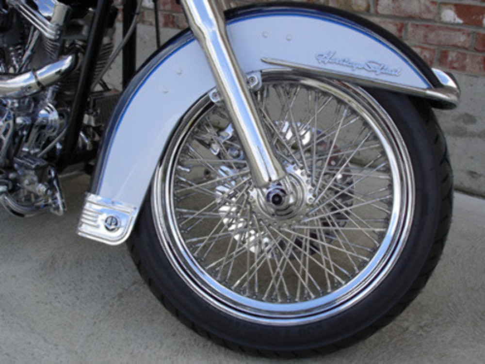 FRONT FENDER WITH TRIM HOLES FOR HARLEY FLST FLSTC HERITAGE DELUXE 86-2017