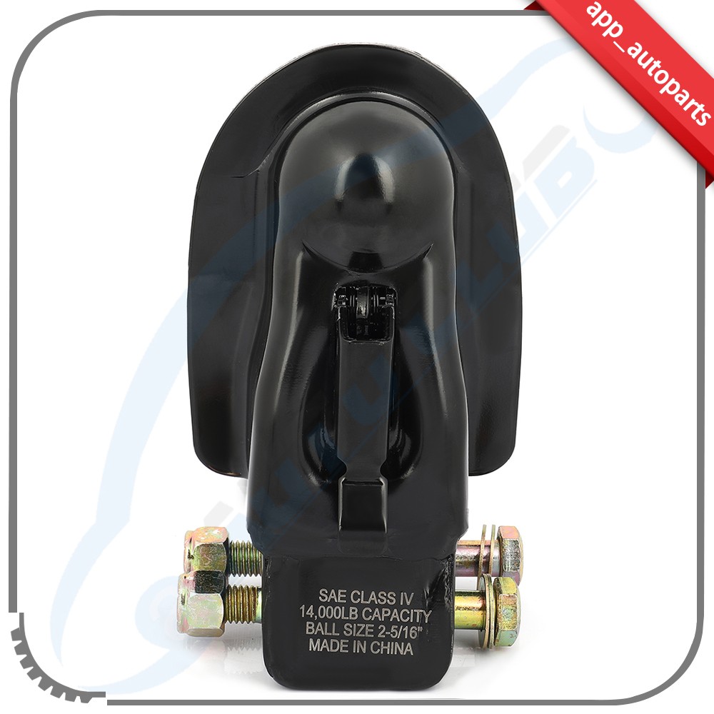1x 2-5/16″ Ball Adjustable Coupler Black 14000LBS High Quality