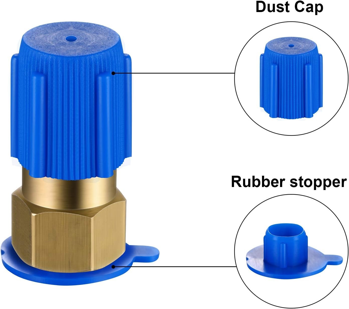 Bullet Piercing Valve Kits with Dust Cap Converts R12 to as pictures shown