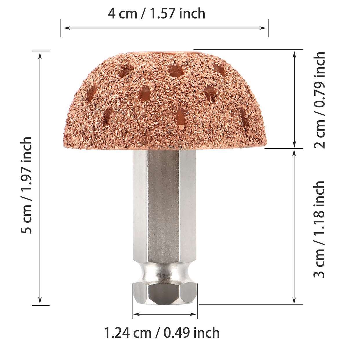 42mm Tire Grinding Head Rasp Buffer Ball Tyre Repair Hand Tool Buffing Wheel USA