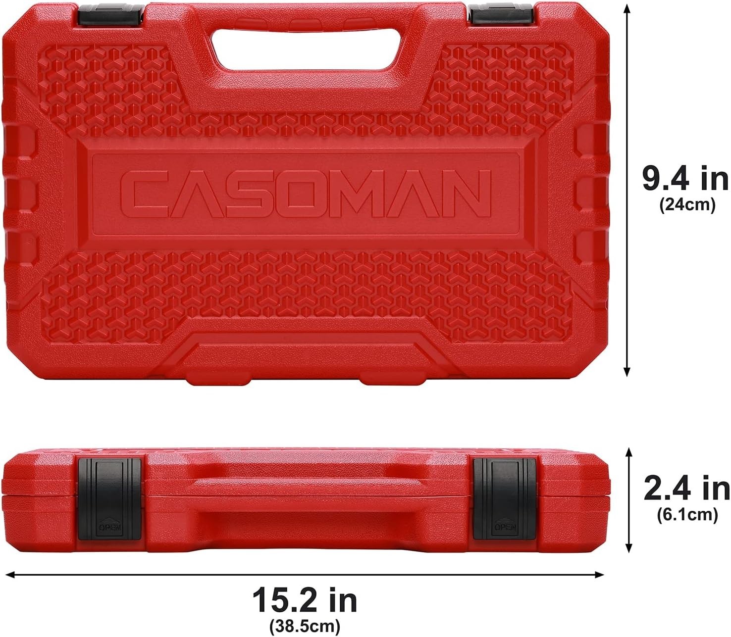 3/8″ Drive Impact Socket Set, 49 Piece Standard SAE and Metric Sizes 5/16-Inc…