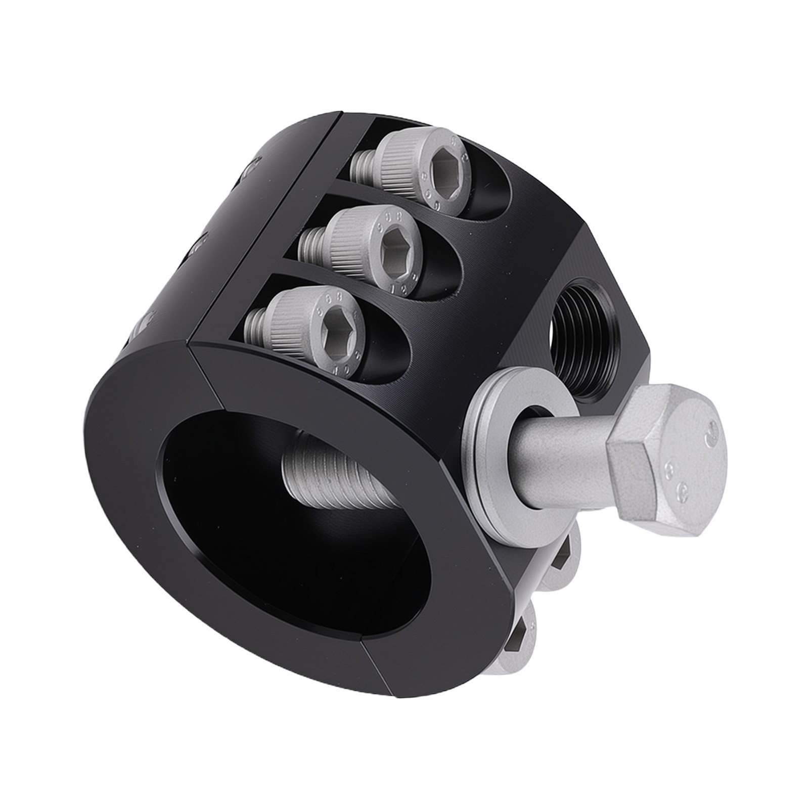 Bolt-On Steering Damper Mount for Jeep Wrangler JL JLU JT 2018-2025 Black Steel