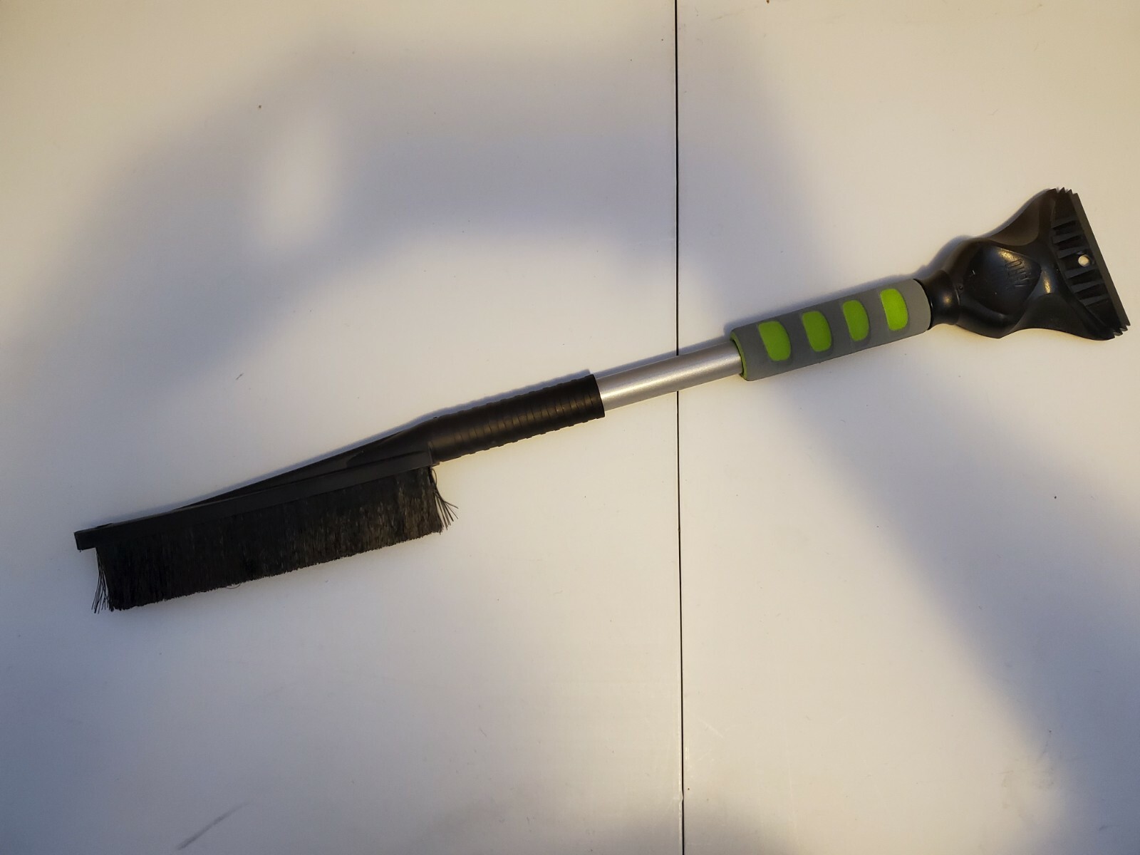 Subzero Avalanche Heavy Duty Ice Scraper & Snow Brush Combo Extends to 27″ Gray