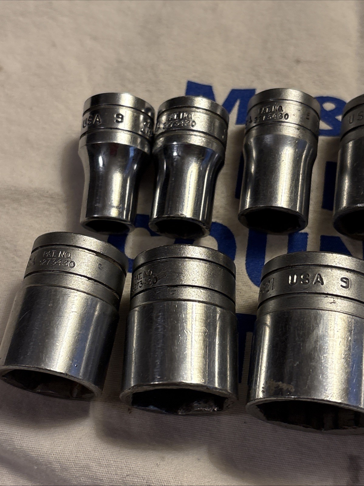 Snap-on USA 1/2″ Drive SAE 6pt 11pc Shallow Chrome Socket Set 7/16″ – 1-3/16″