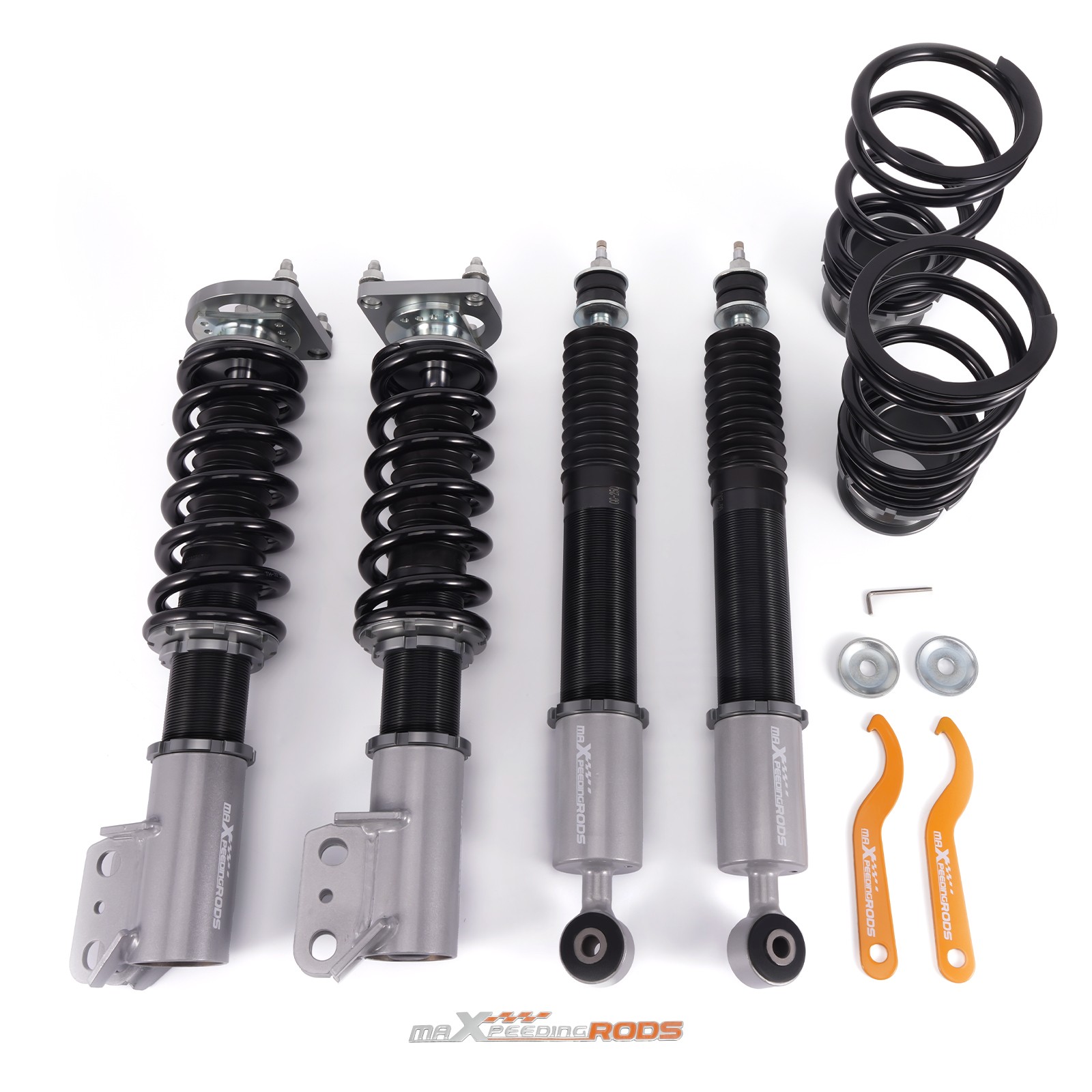 Coilovers 24 Way Damper Adjustable Shock Suspension Kit for Ford Mustang 94-04
