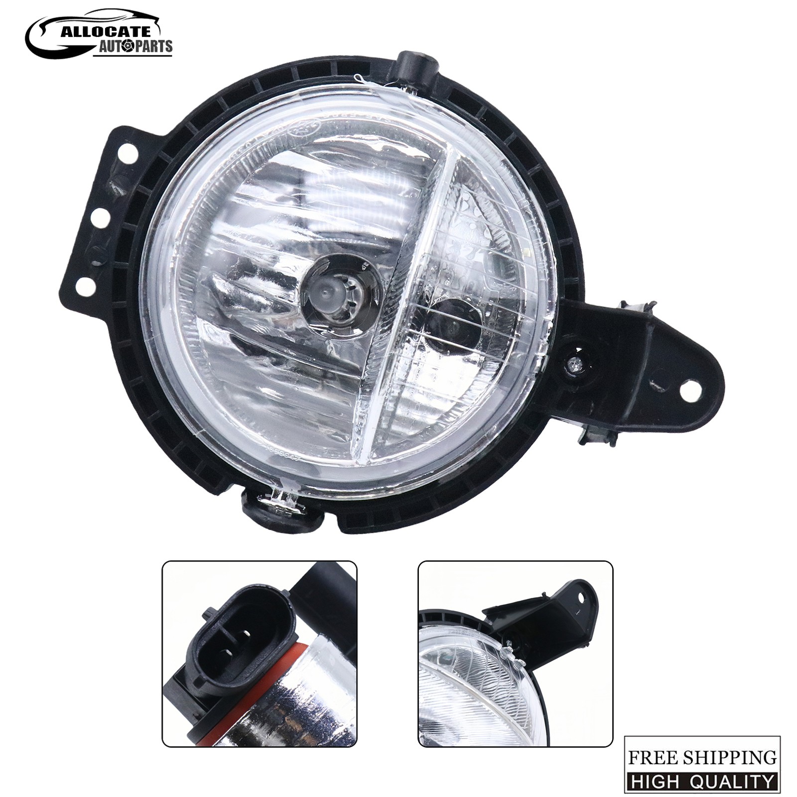 Front Left+Right Side Fog Light Lamp W/Bulb for Mini Cooper R55 R56 R58 R59 R60