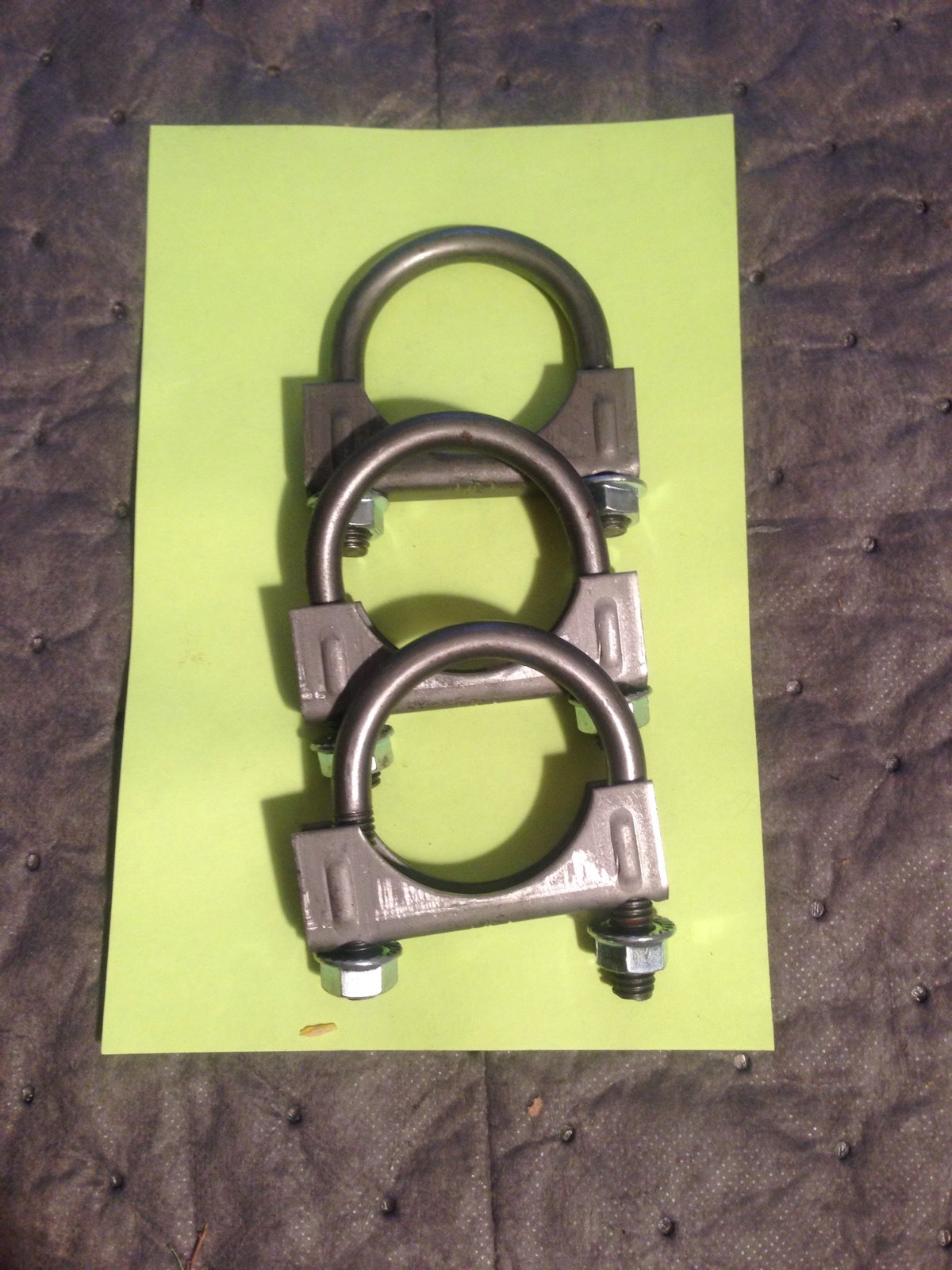 3x – 3″ 3.00 HEAVY DUTY 3/8″U-BOLT MUFFLER HANGER EXHAUST CLAMPS – 3 PCS