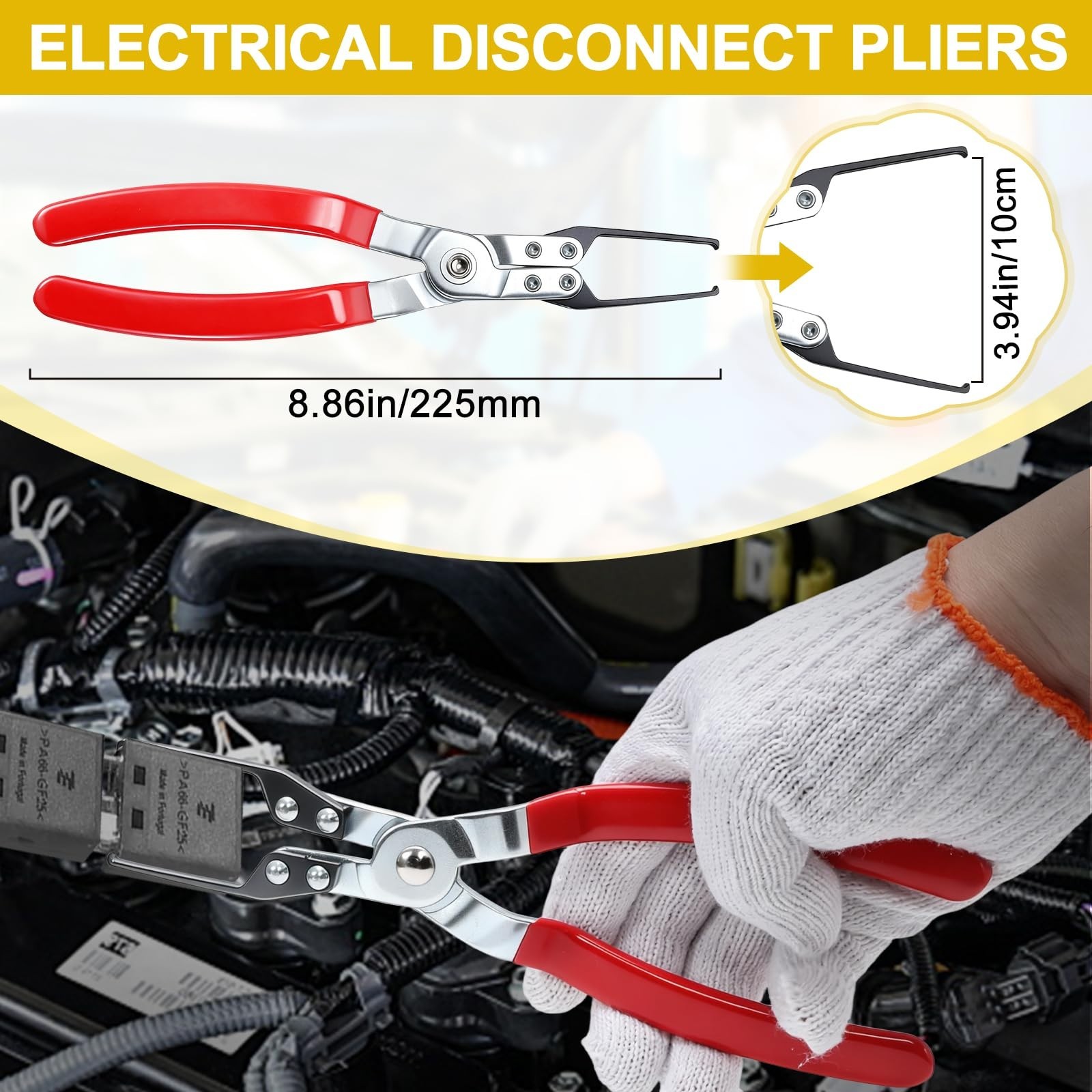 Fuel Line Pliers Set, Hose Clamp Tool, Electrical Disconnect, Auto Connector Rel
