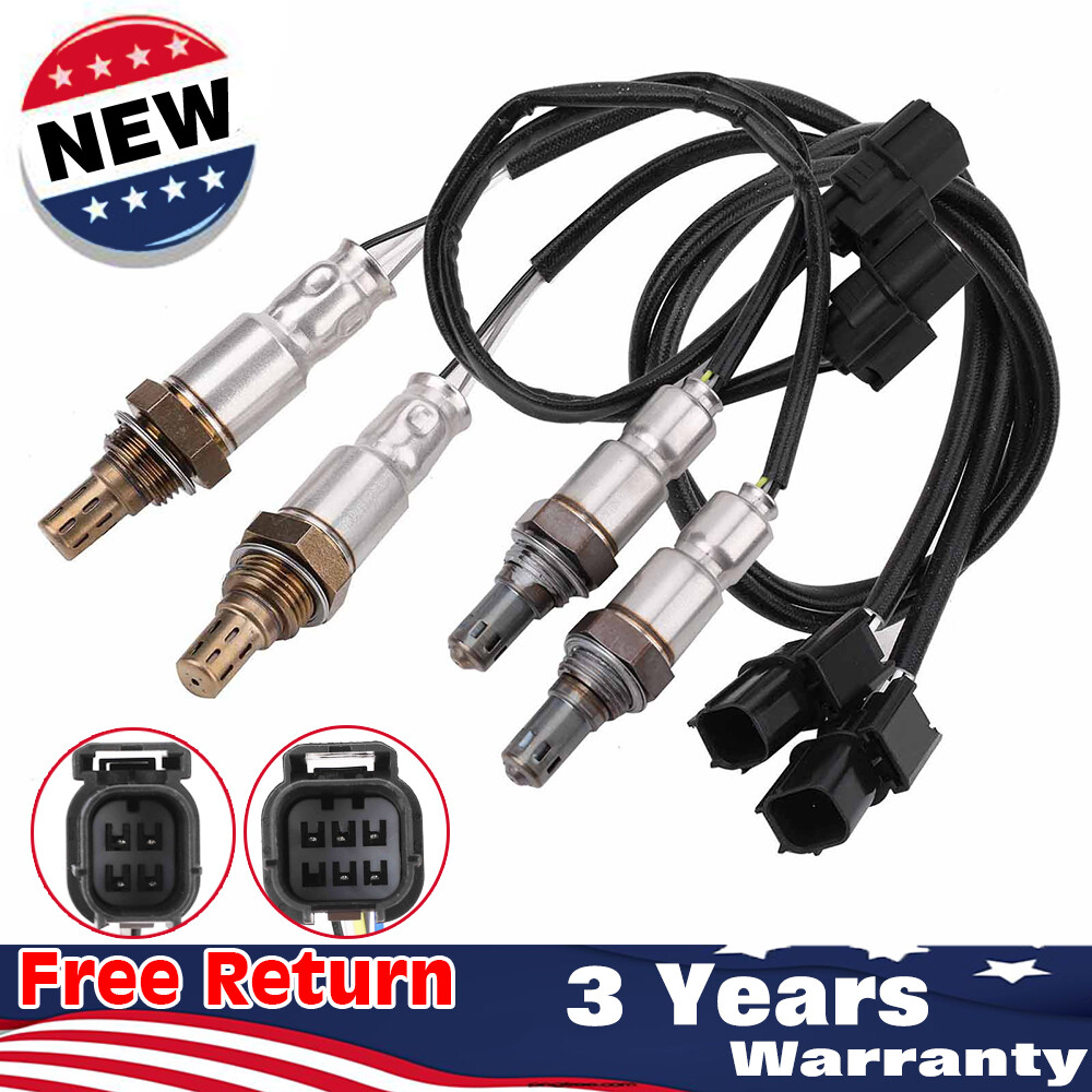 4pcs Oxygen Sensor For 2009-2011 Honda Pilot Ridgeline 3.5L Upstream+Downstream