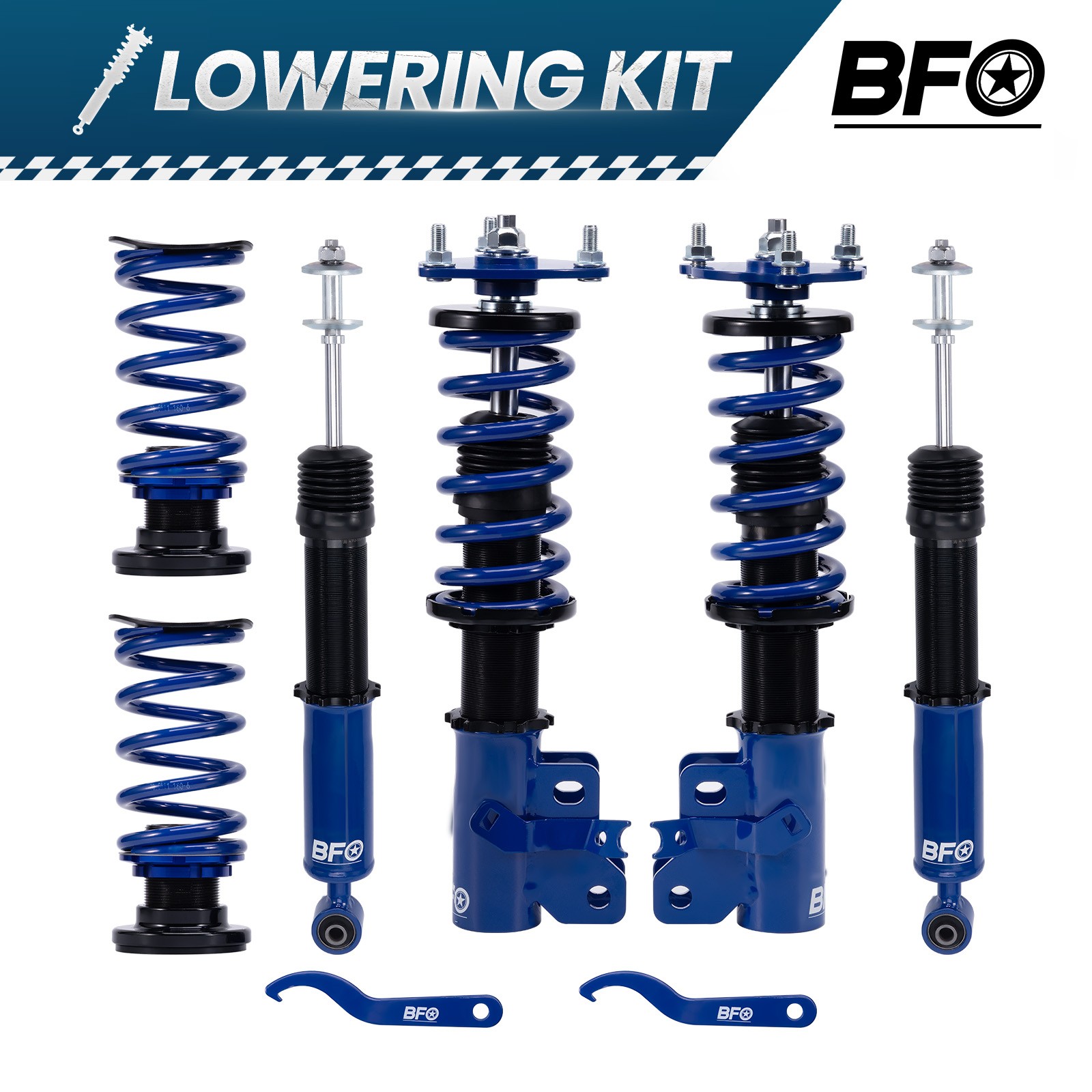 BFO Coilovers Struts Kit For Honda Civic Si EX LX Sedan 2006-2011 Adj. Height
