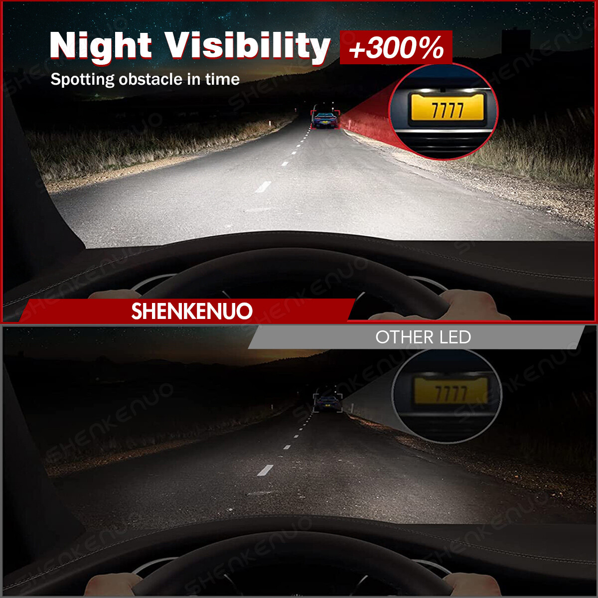 For GMC Sierra 1500 2500 3500 1999-2006 4X 6000K LED Headlights Bulbs Hi/Lo Beam