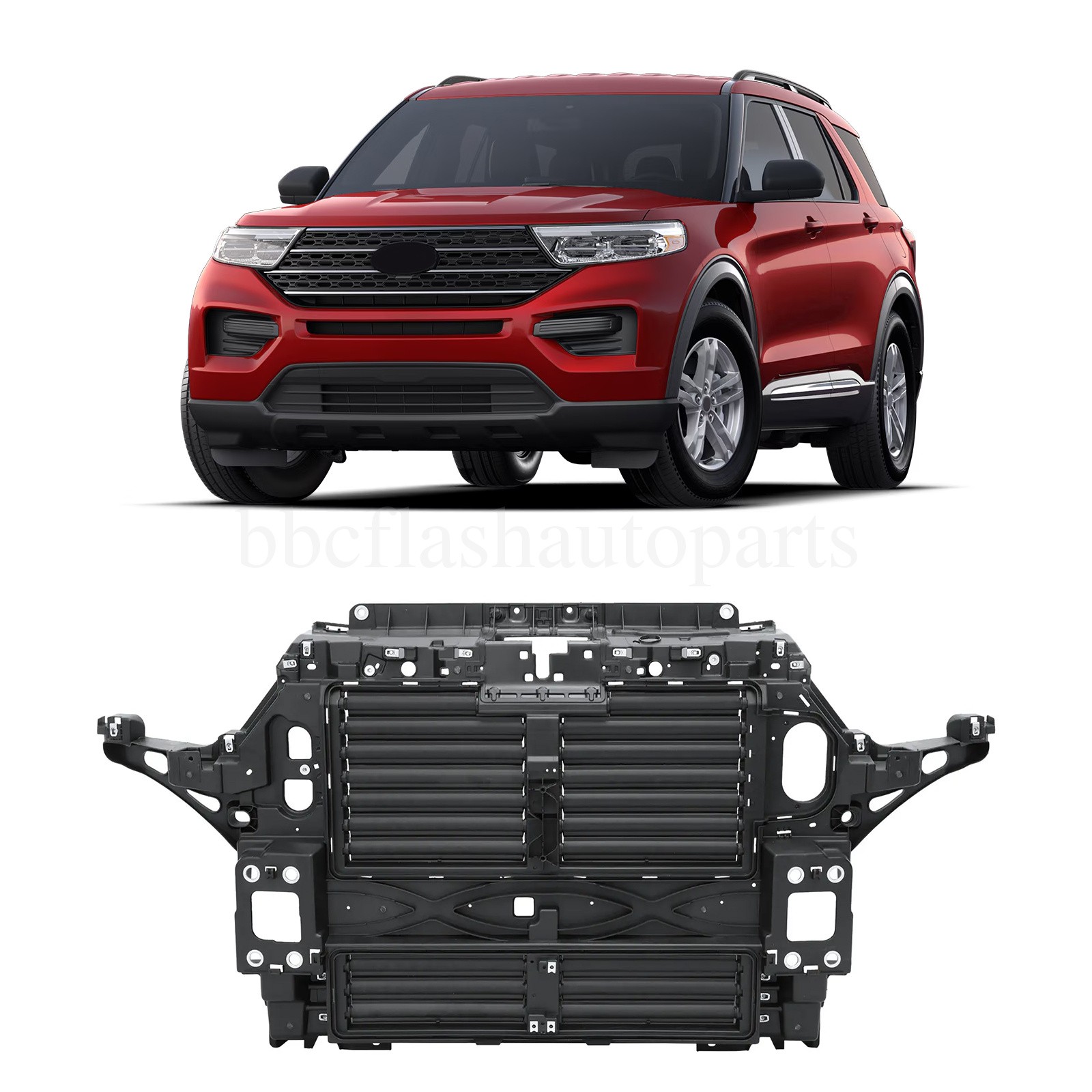 Fit For 2020-2023 Ford Explorer 1 Pcs Front Bumper Radiator Shutter L1MZ-16138-B
