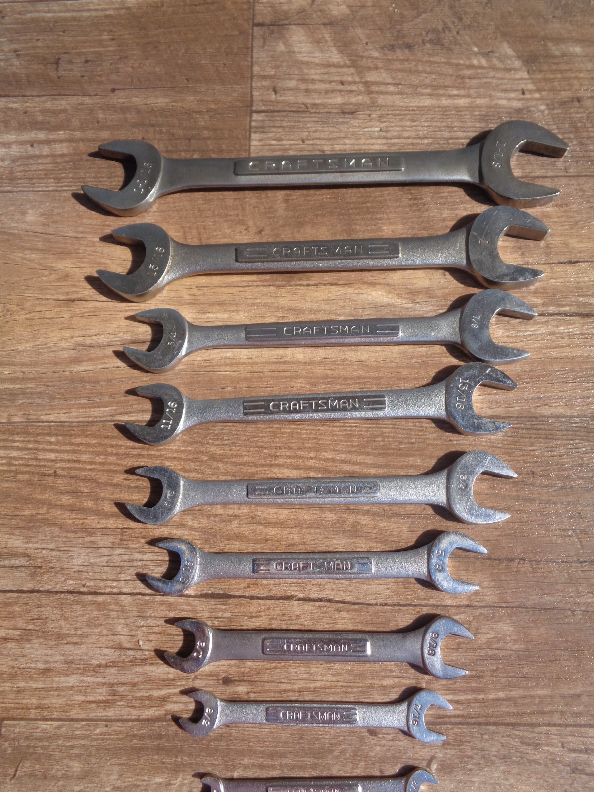 9 – CRAFTSMAN Open End Wrenches SAE 1/4″ – 1-1/8″ Wrench Set