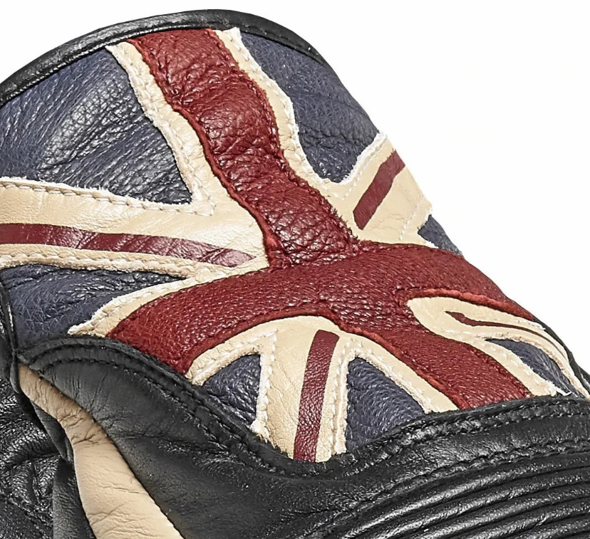 Triumph Flag Leather Gloves (MGVS17303)