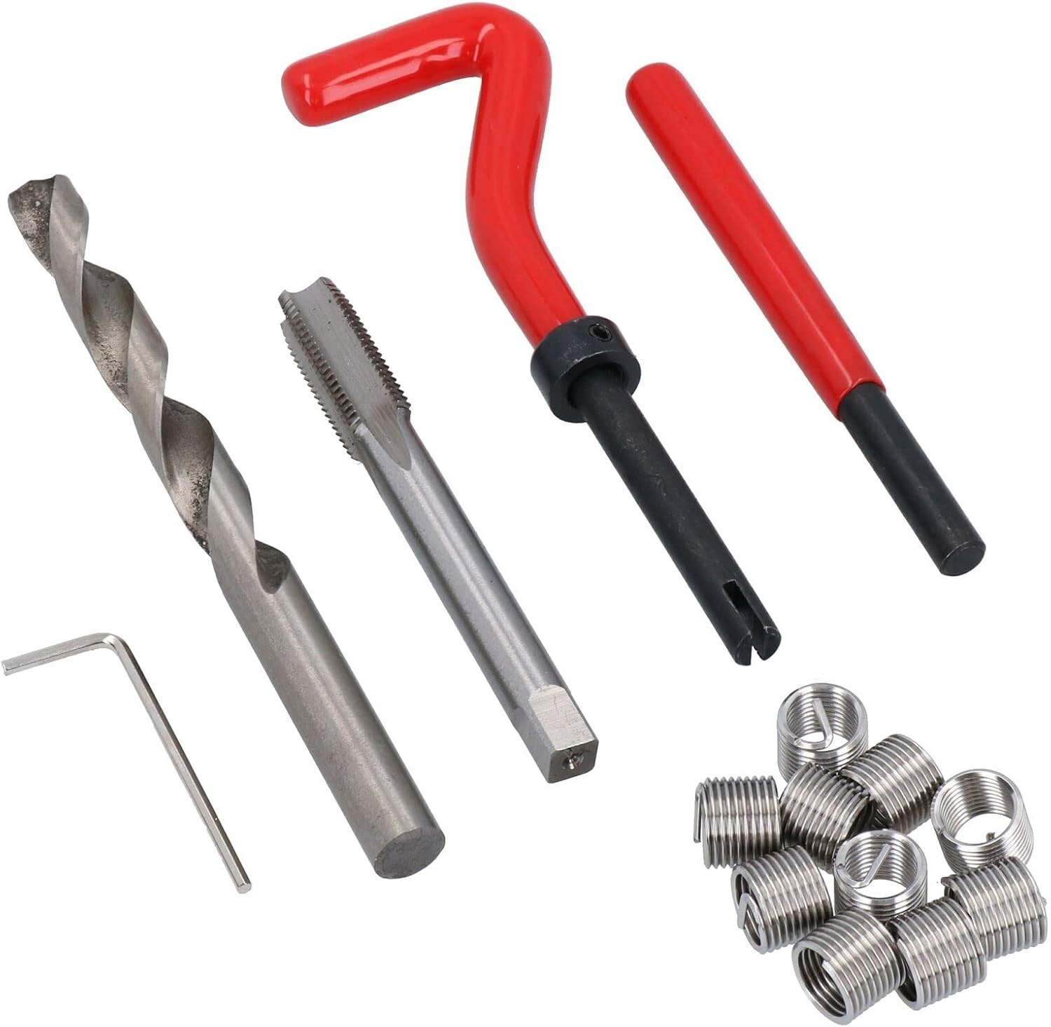 M9 x 1.25 Thread Repair Tool Stainless Helicoil Wire Insert Kit 15PC