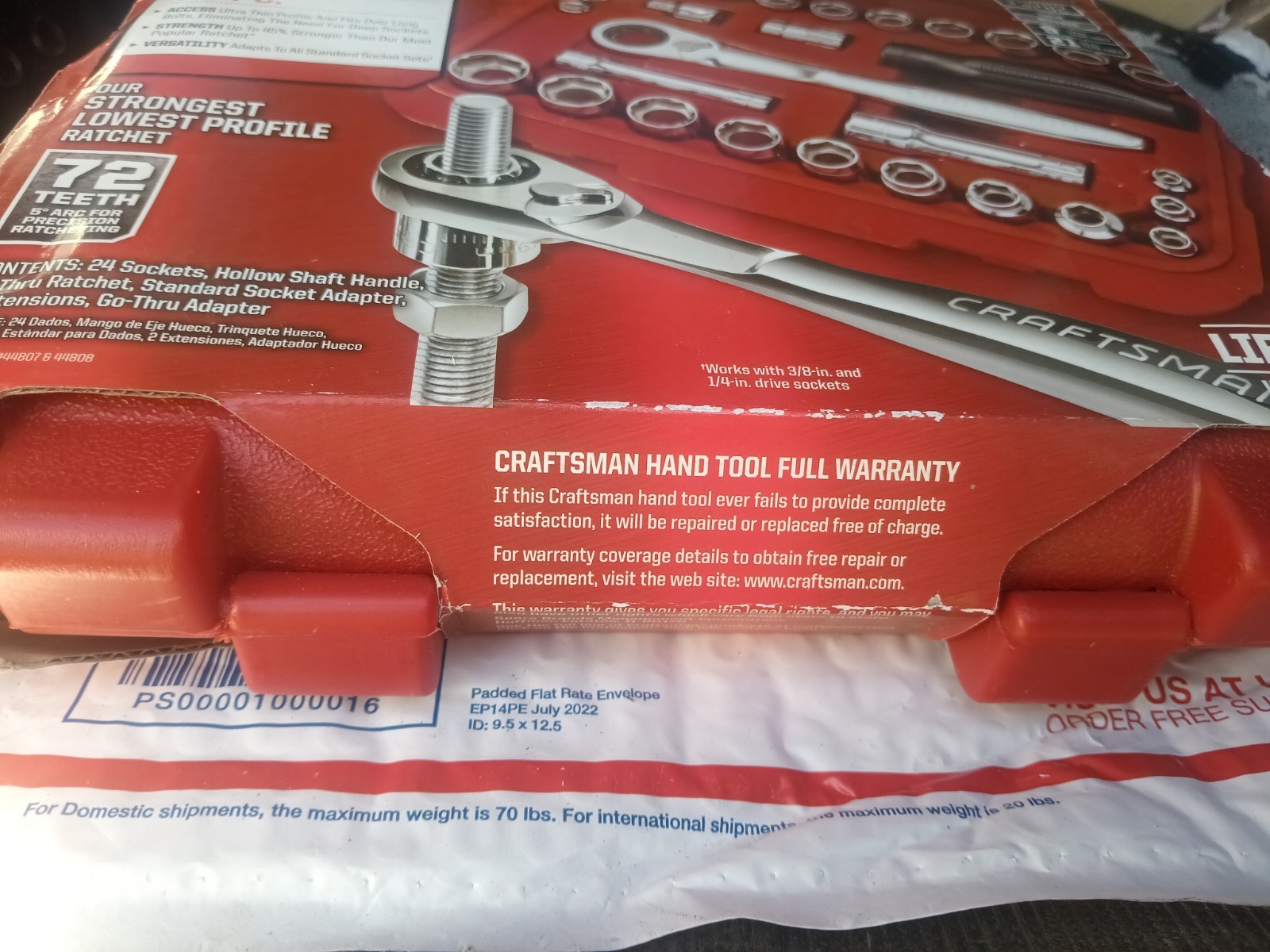 Sears Craftsman 30pc Max Axess Socket Ratchet Tool Set Pass Thru Low Profile