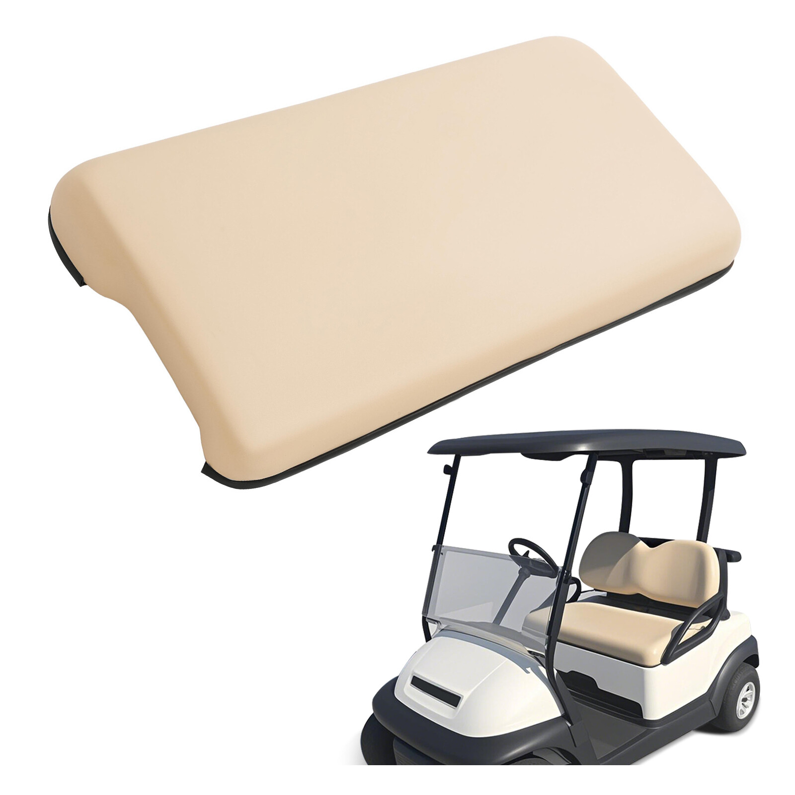 Beige Golf Cart Front Seat Bottom Assembly For Club Car Precedent 2004-Up