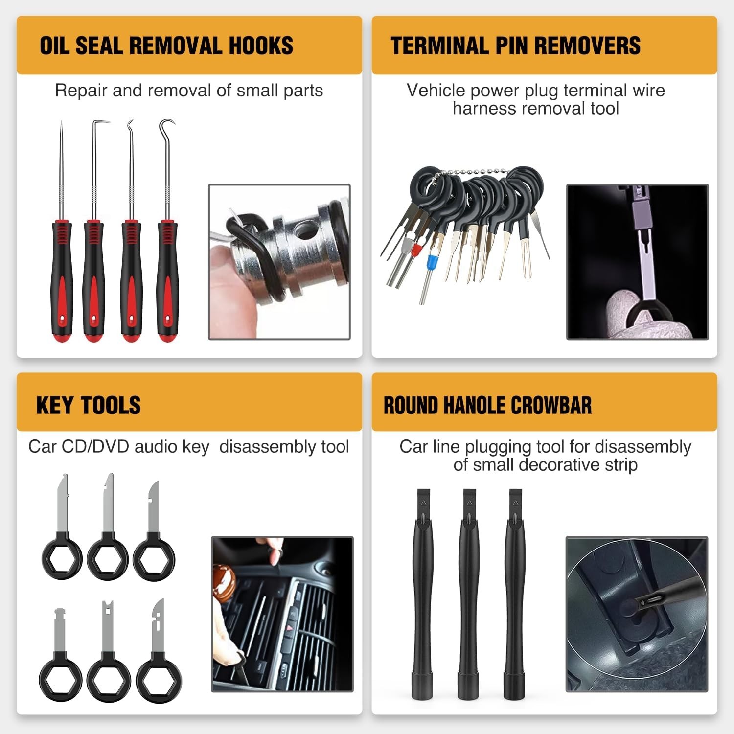330Pcs Trim Removal Tool, Auto Push Pin Bumper Retainer Clip Set Fastener Ter…