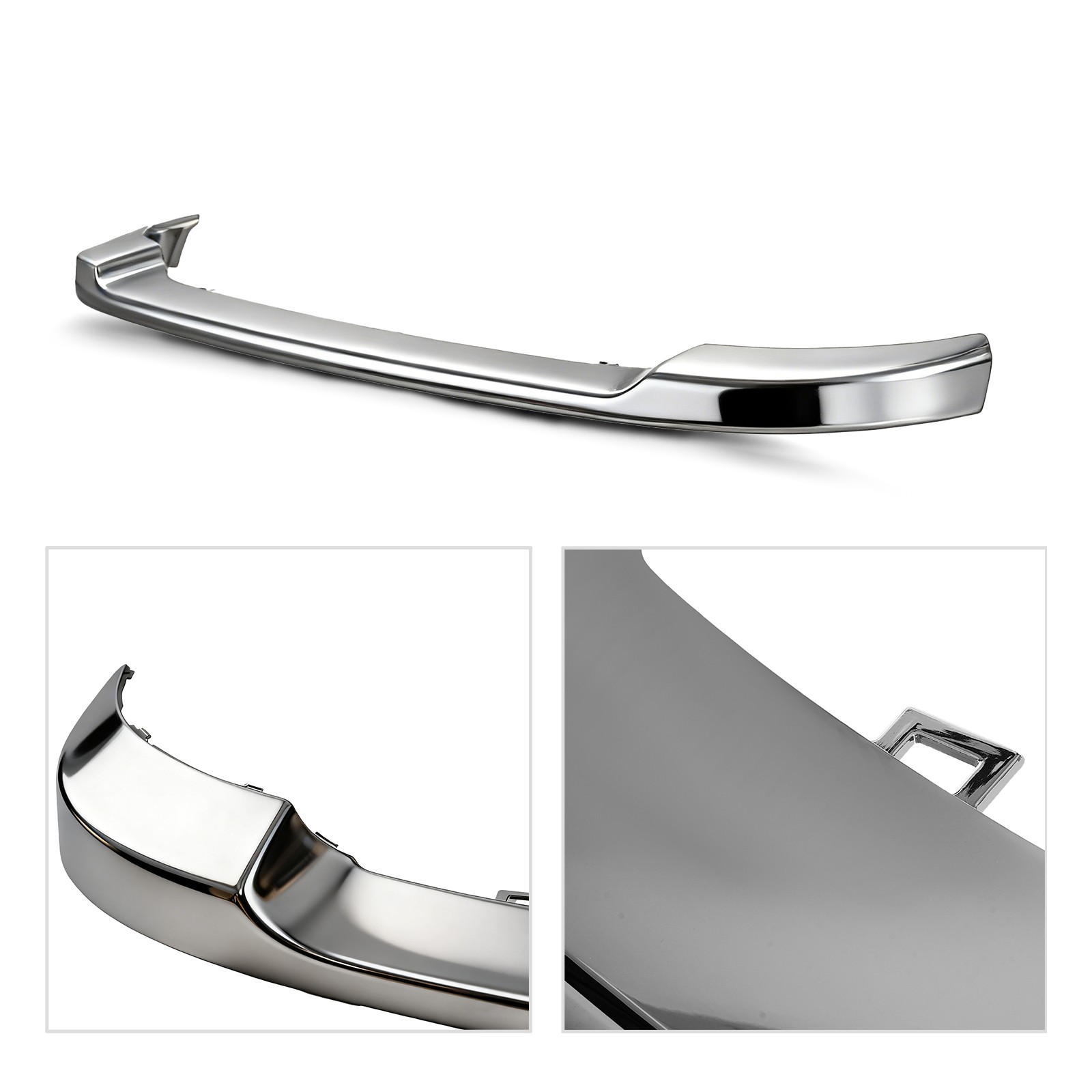 Chrome Front Upper Bumper Cover For 2011-2014 Chevy Silverado 2500HD 3500HD