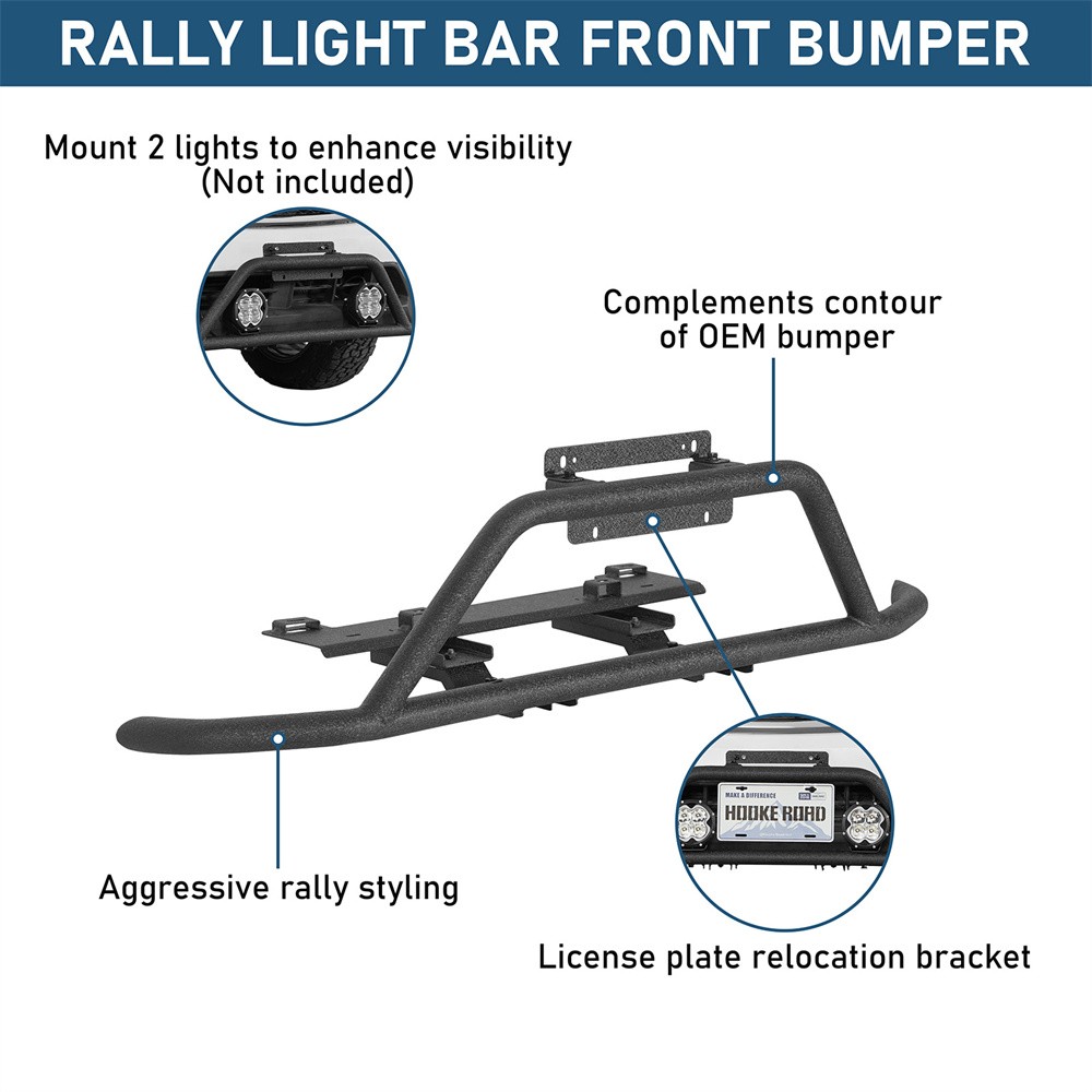 For 2013-2017 Subaru Crosstrek Front Rear Bumper Rally Bull Bar Tube Rock Slider