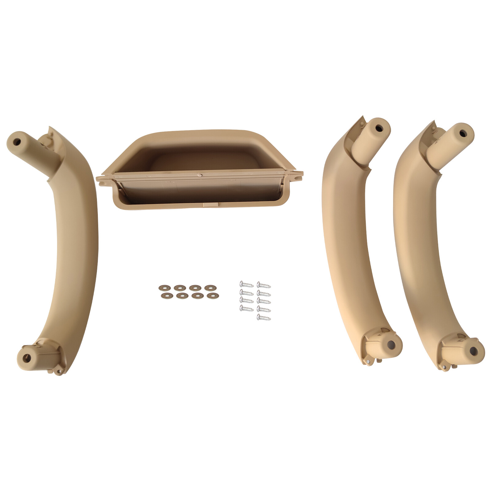 For BMW X3 2011-2017 BMW X4 2015-2018 Beige Interior Door Handle Panel Trim 4pcs
