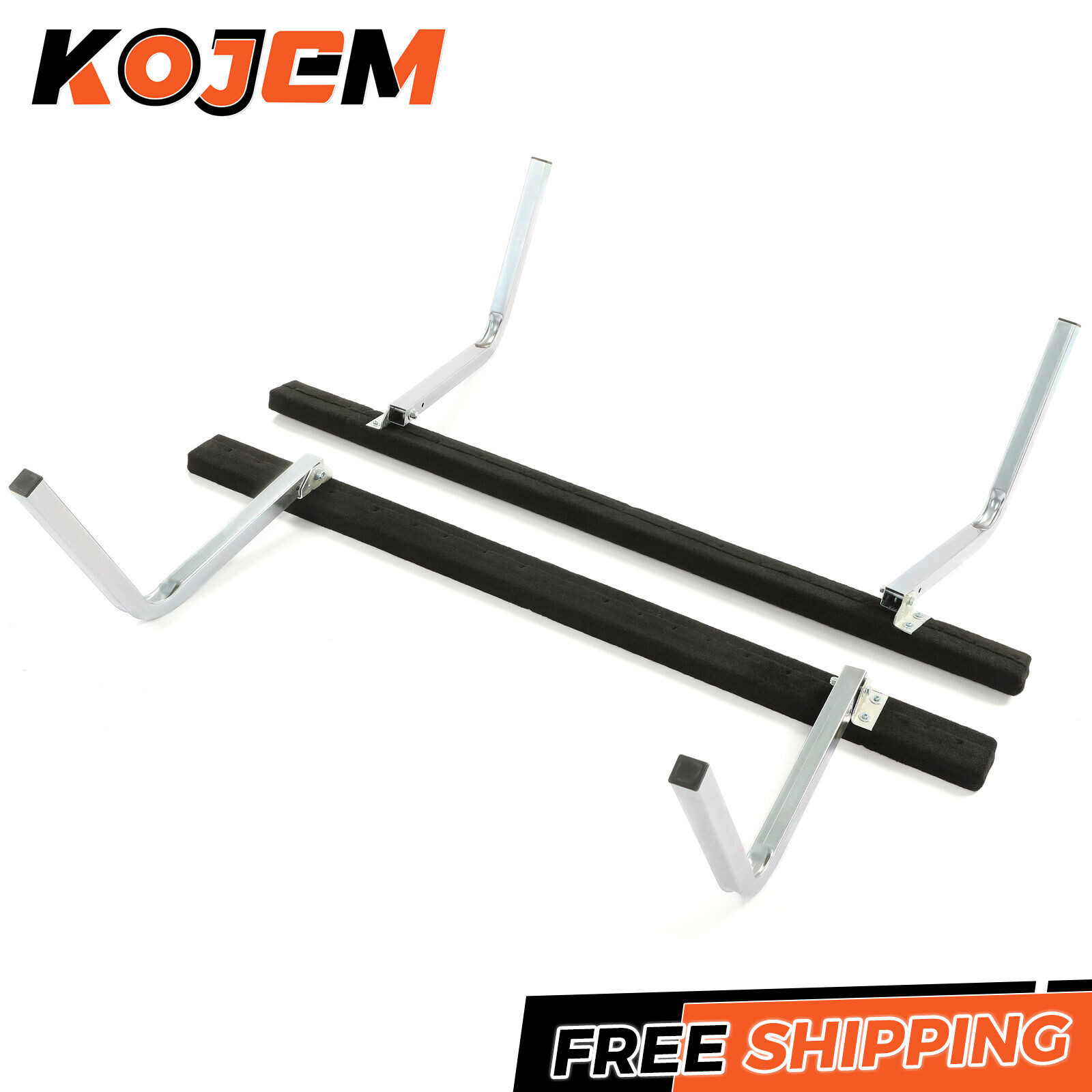 5′ Adjustable Boat Trailer Guide Bunk Board Bunkboard Guide-On Rails Zinc-Plated