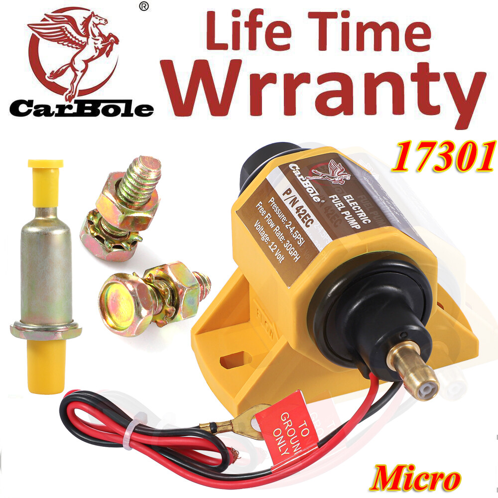17301 Edelbrock Micro In-Line Electric Fuel Pump 38 GPH 7 PSI Max Gas/E85 NEW US
