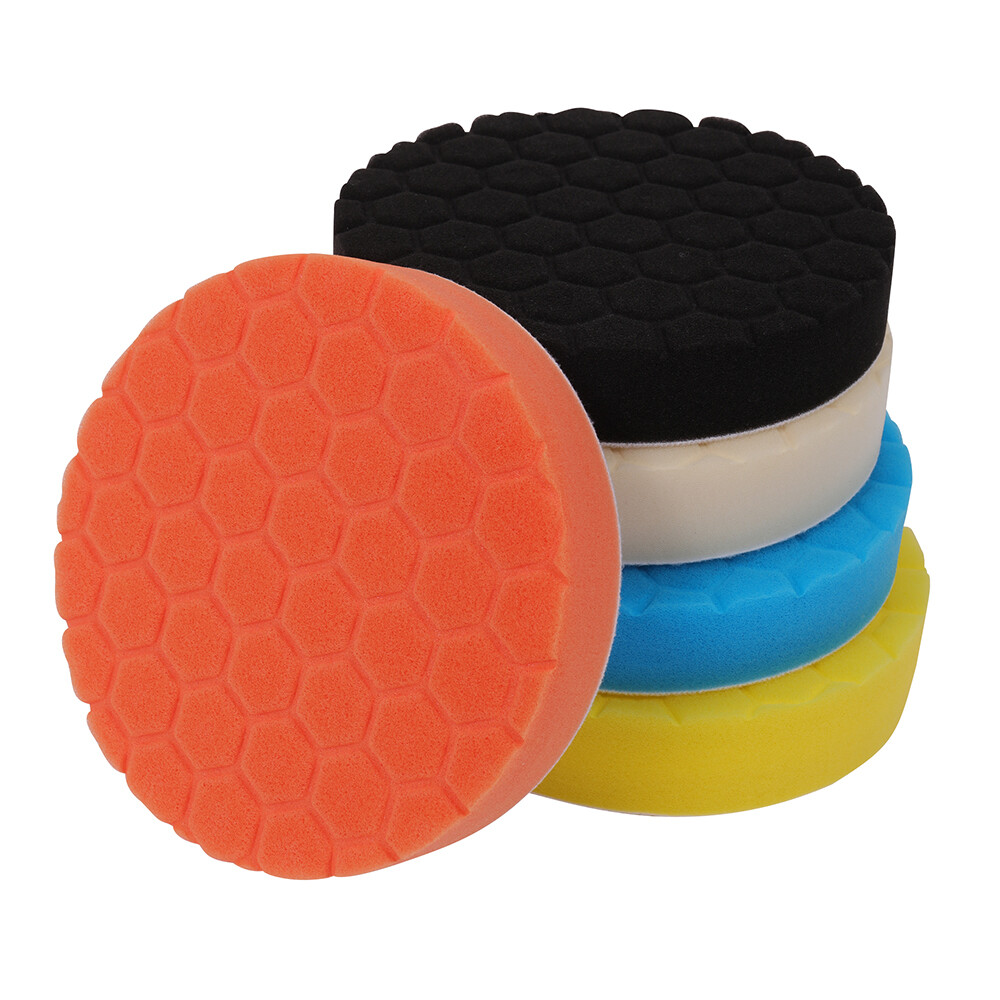 5*PCS 6inch Buffing Sponge Polishing Pad Kit Waxing For Car Polisher
