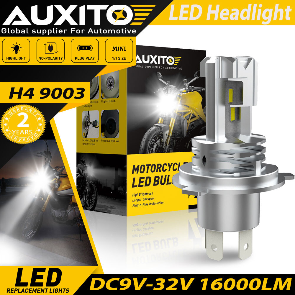 OXILAM H4 AC/DC CSP 1860 Chip 30W LED Motorcycle Headlight Bulb – HS1/9003 White