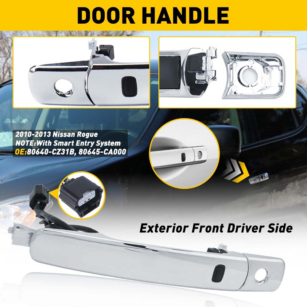 Front Left Door Handle Front Driver Side 80645-CA000 for 2010-2013 Nissan Rogue
