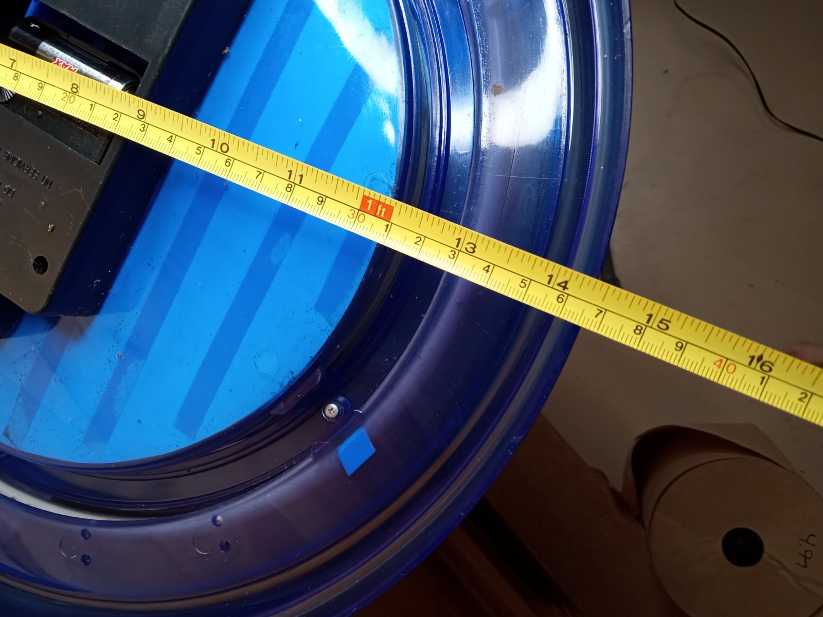 Echo Power Boost Tornado Neon Advertising Wall Clock Blue Light Rare Works Read