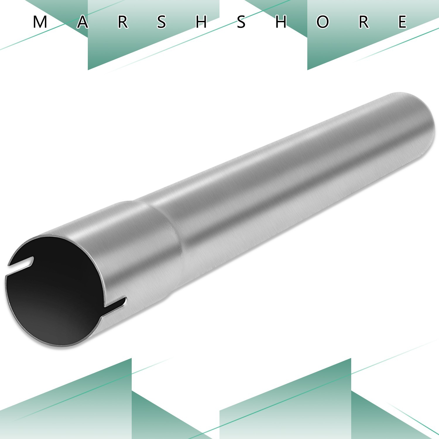 2in OD Custom 18in Length Stainless Steel Straight Exhaust Pipe Tailpipe Tube SS
