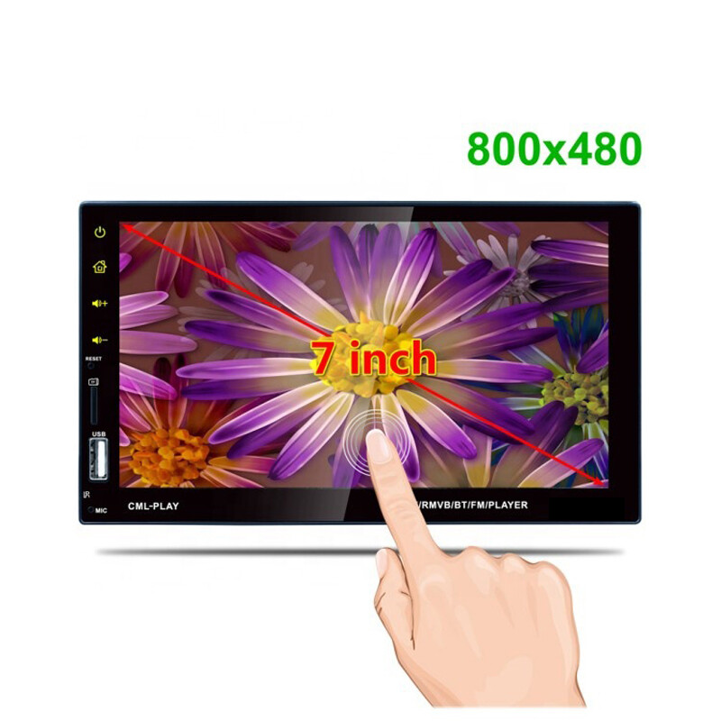 Double 2 DIN 7 inch Car MP5 Player Bluetooth HD Touch Screen Stereo FM Radio AUX