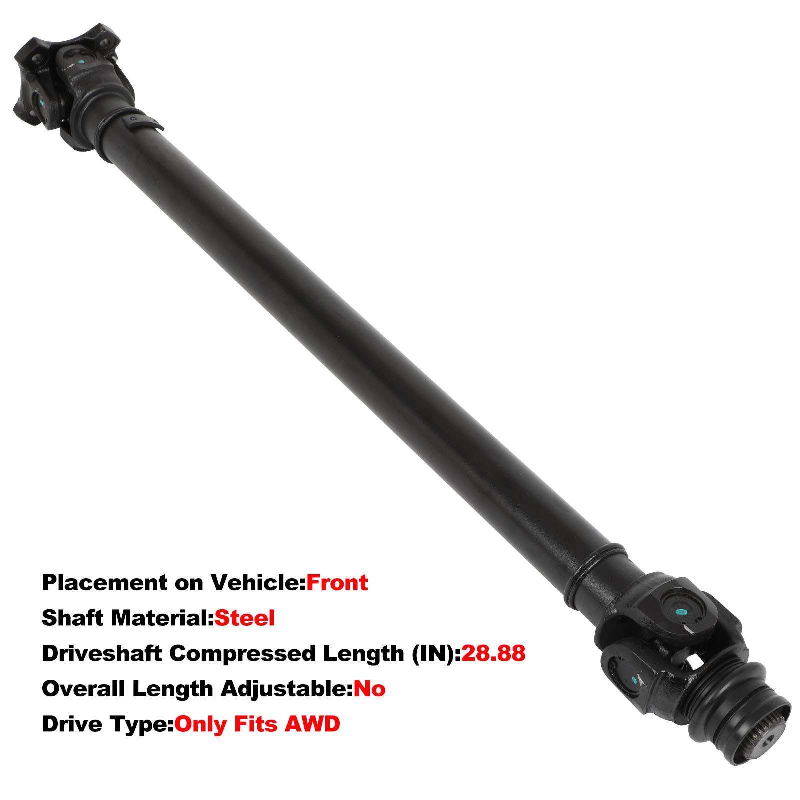 Front Driveshaft For BMW X3 F25 2011-2017 X4 F26 2015-2018 938-257 26209425909
